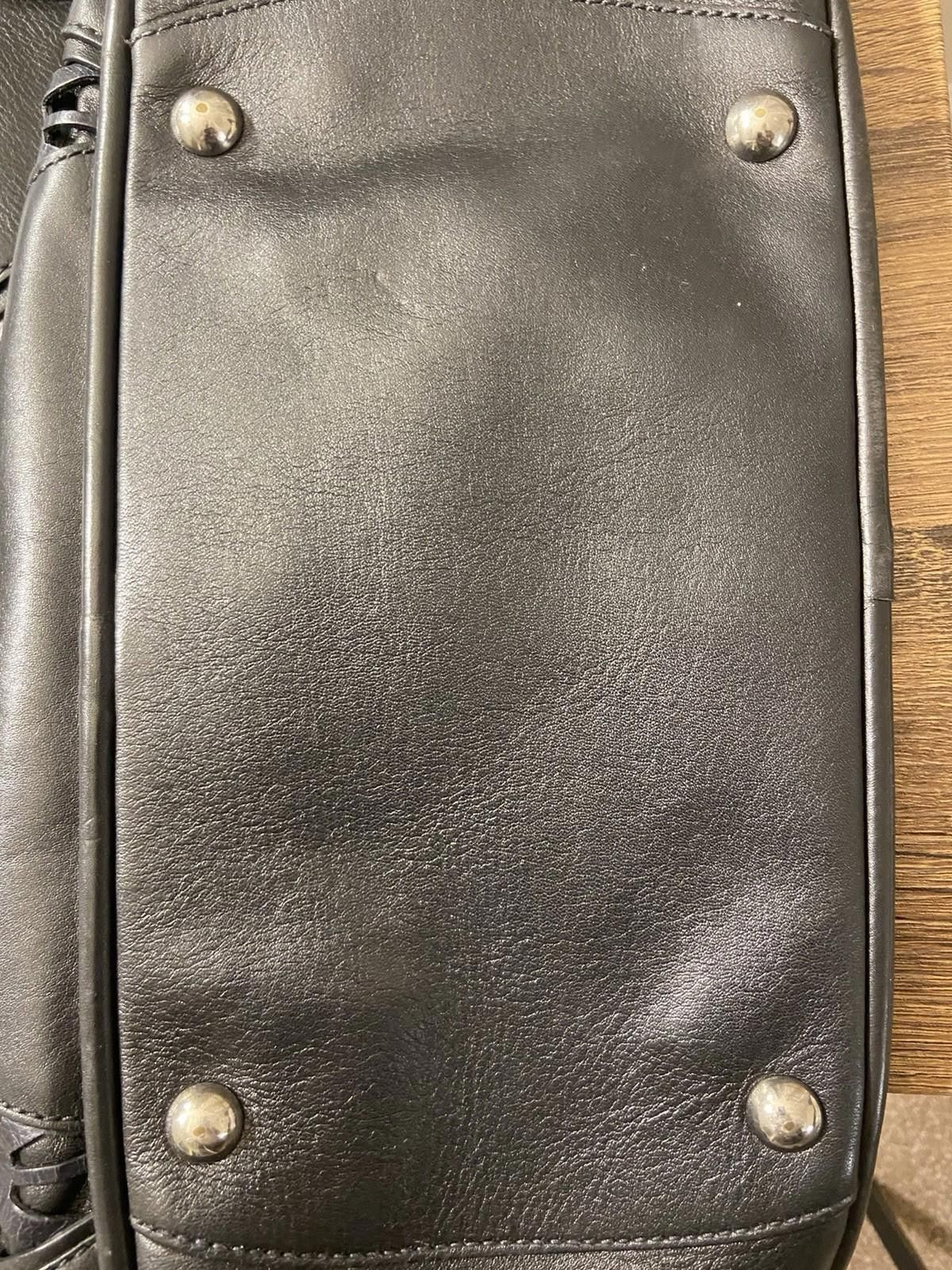 Miu Miu Rare Miu Miu Black Leather Laser Cutout Bowling Tote Handbag Size ONE SIZE - 8 Thumbnail