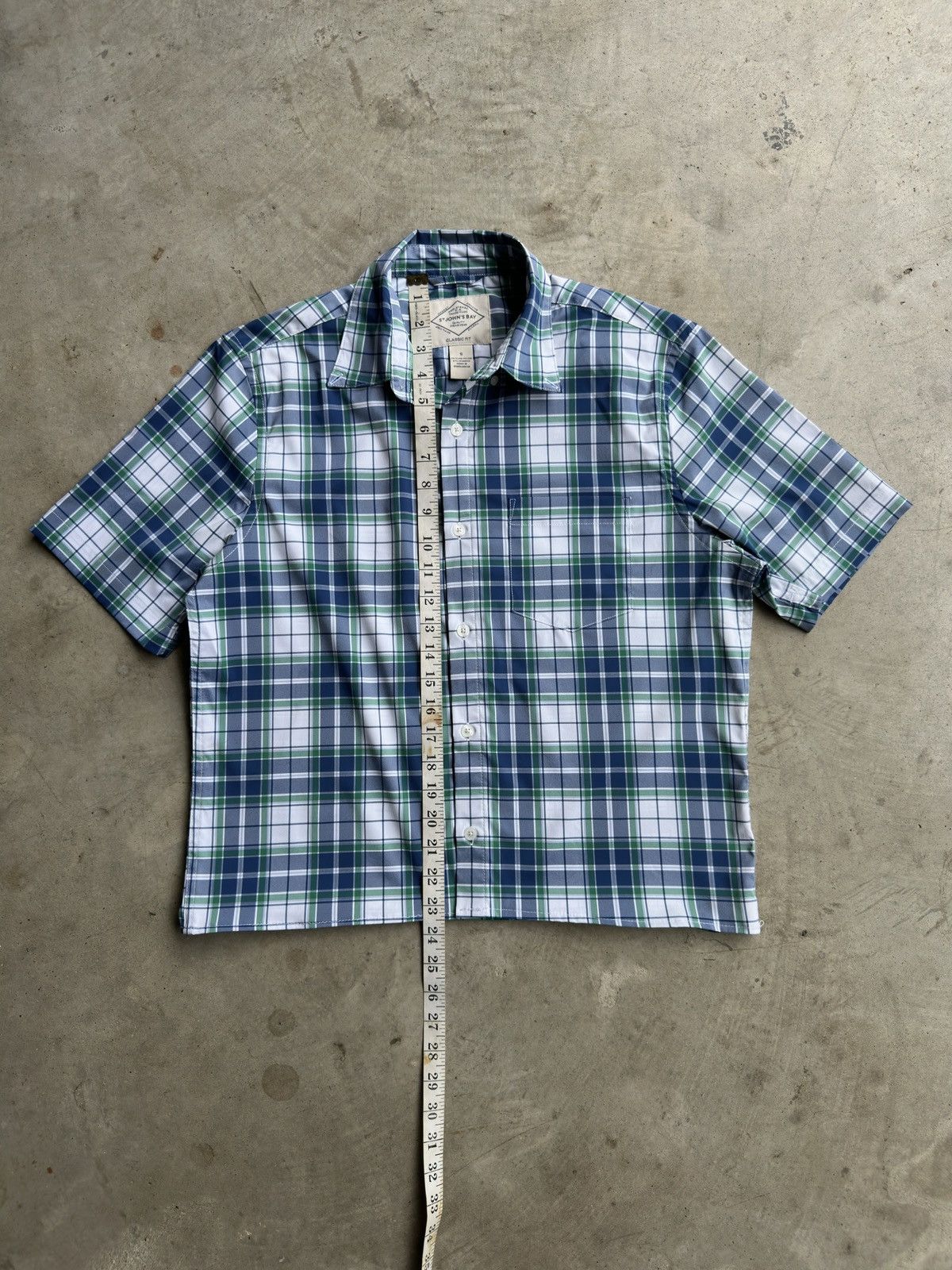 Other Vintage Cropped Boxy Plaid Button Up Long Sleeve Shirt Size US S / EU 44-46 / 1 - 3 Thumbnail