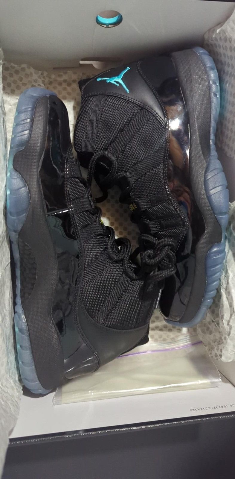 image of Jordan Nike Jordan Gamma 11S Shoes in Black, Men's (Size 10)