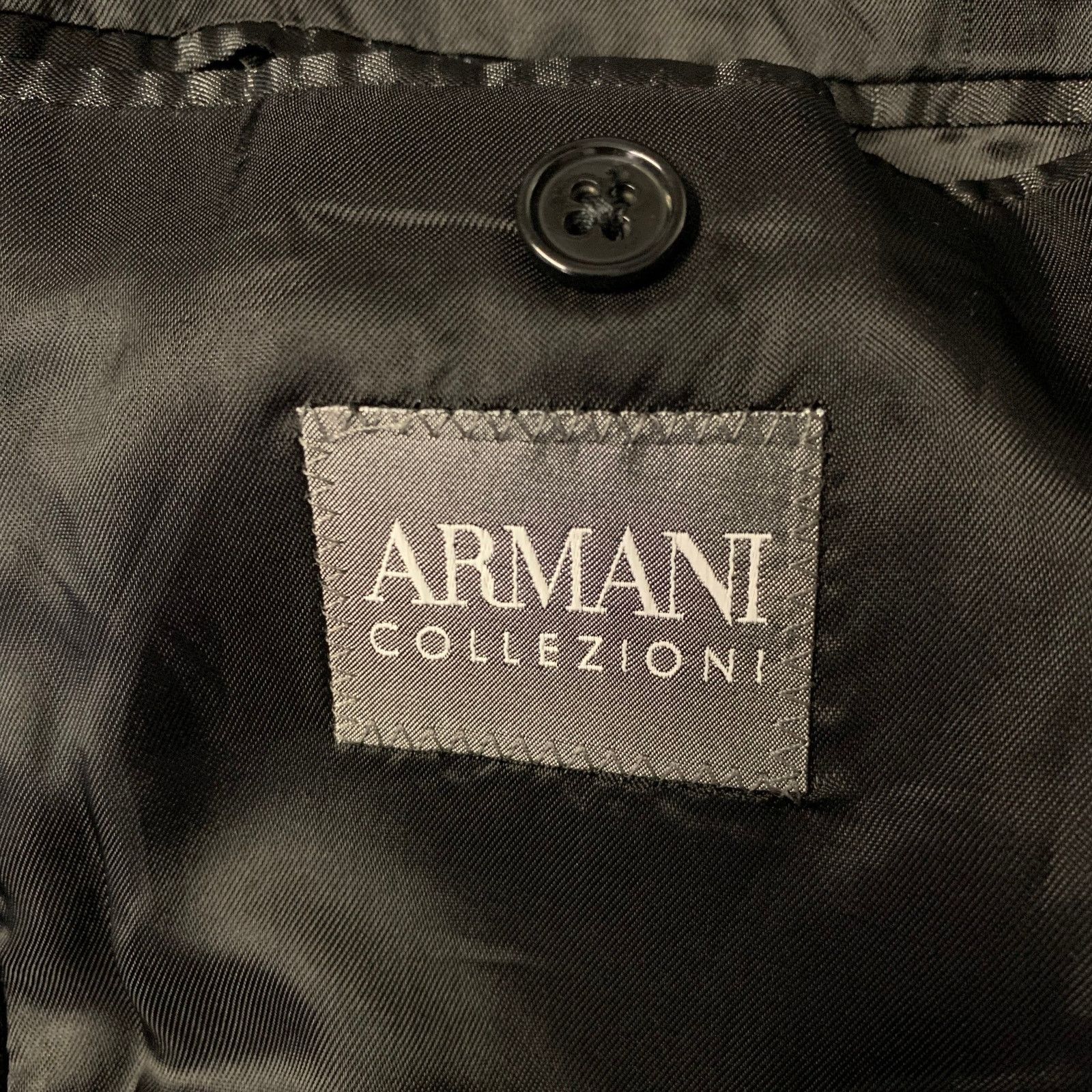 Armani Collezioni ARMANI COLLEZIONI Size 40 Black Velvet Sport Coat Size 40R - 5 Thumbnail