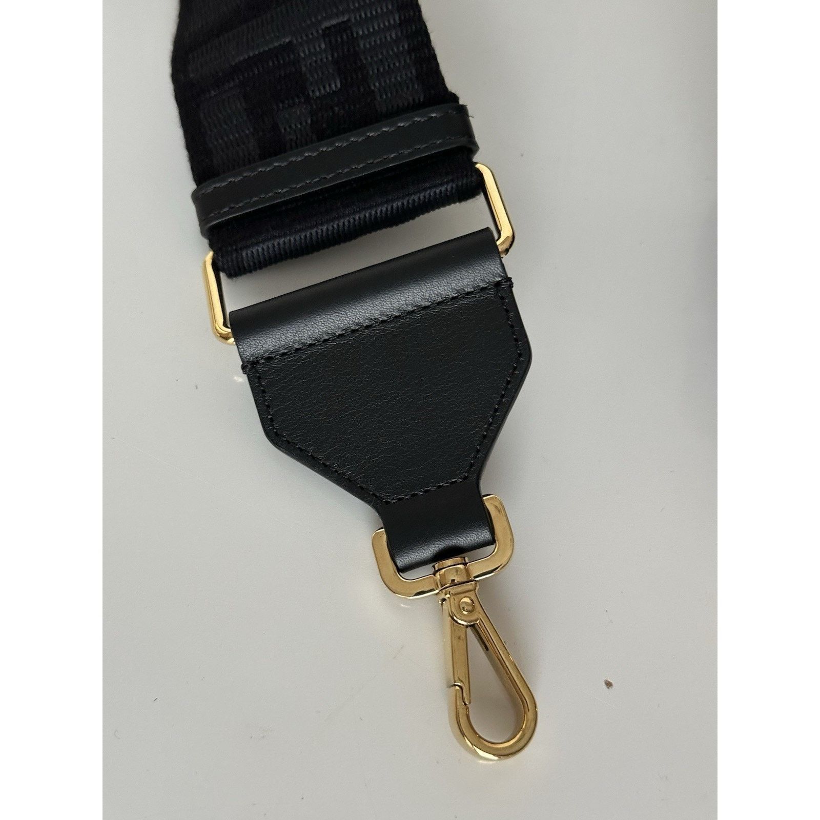 Fendi FENDI FF Logo Adjustable Strap Black Made in Italy NWT $1030 Size ONE SIZE - 6 Thumbnail