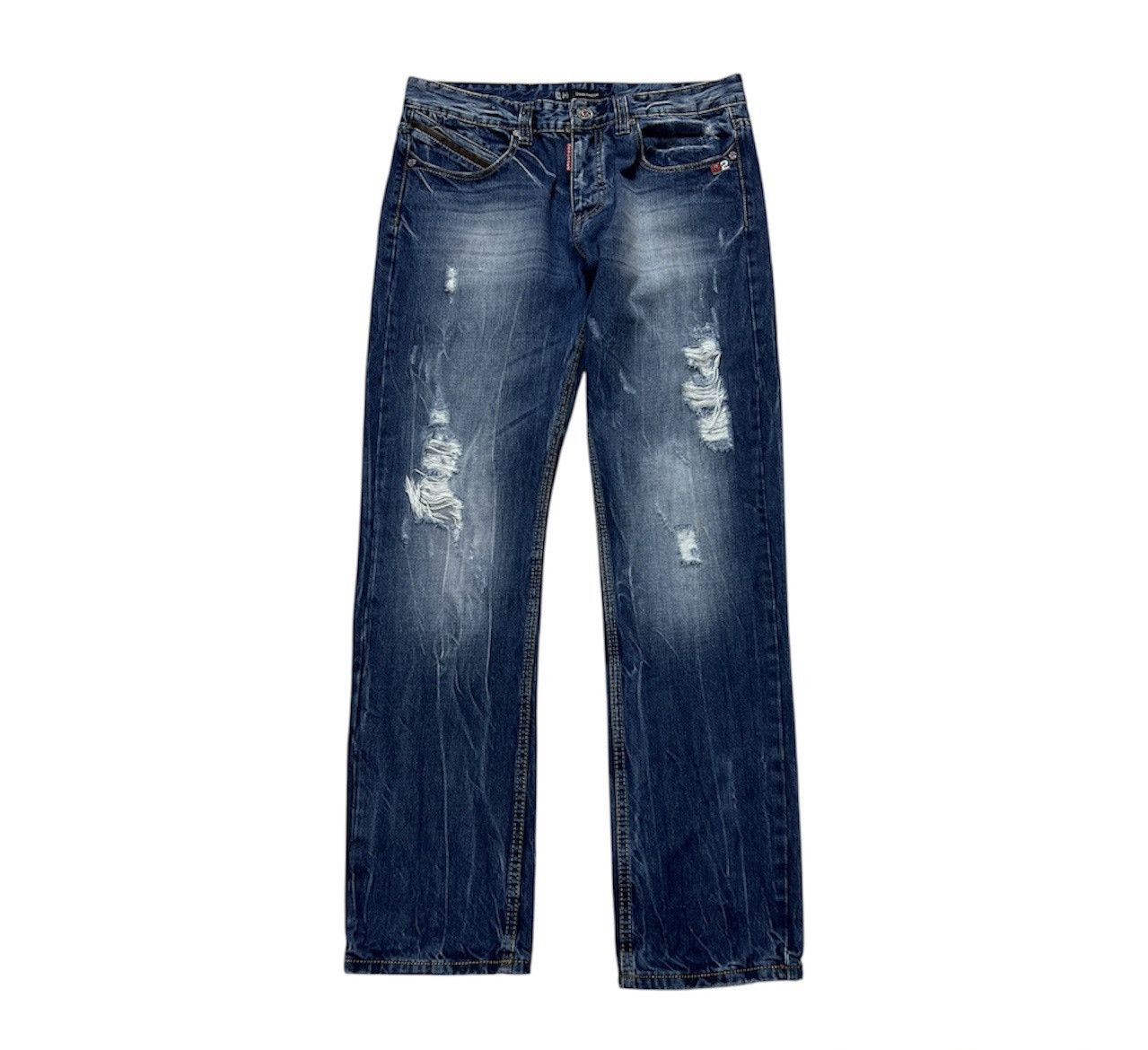 Dsquared2 Vintage 90s Dsquared2 distressed denim ripped jeans pants Size US 34 / EU 50 - 1 Thumbnail