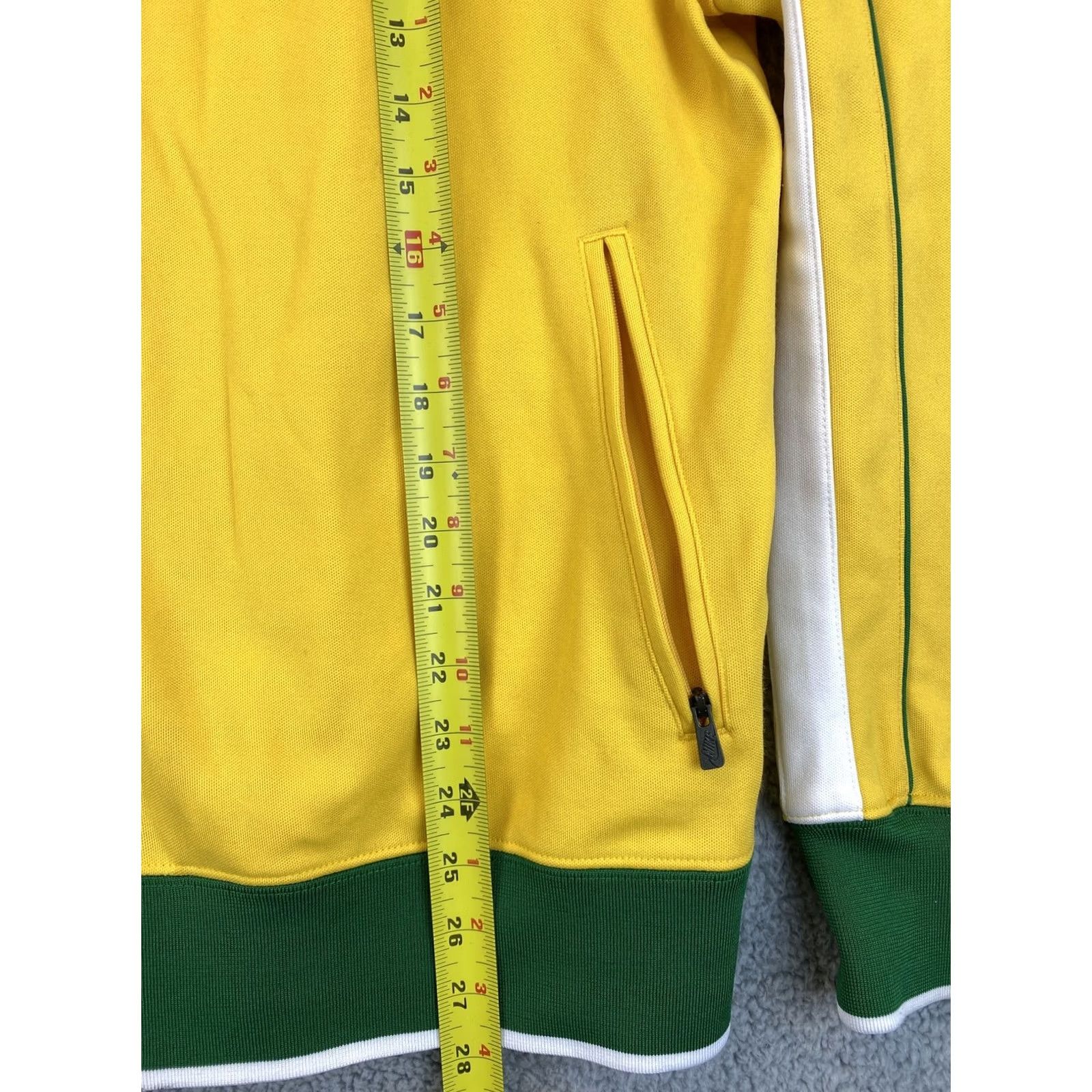 Nike VINTAGE Nike Jacket Sweater Men’s XL Yellow Brazil Soccer Team Track / 33-41 Size US XL / EU 56 / 4 - 6 Thumbnail