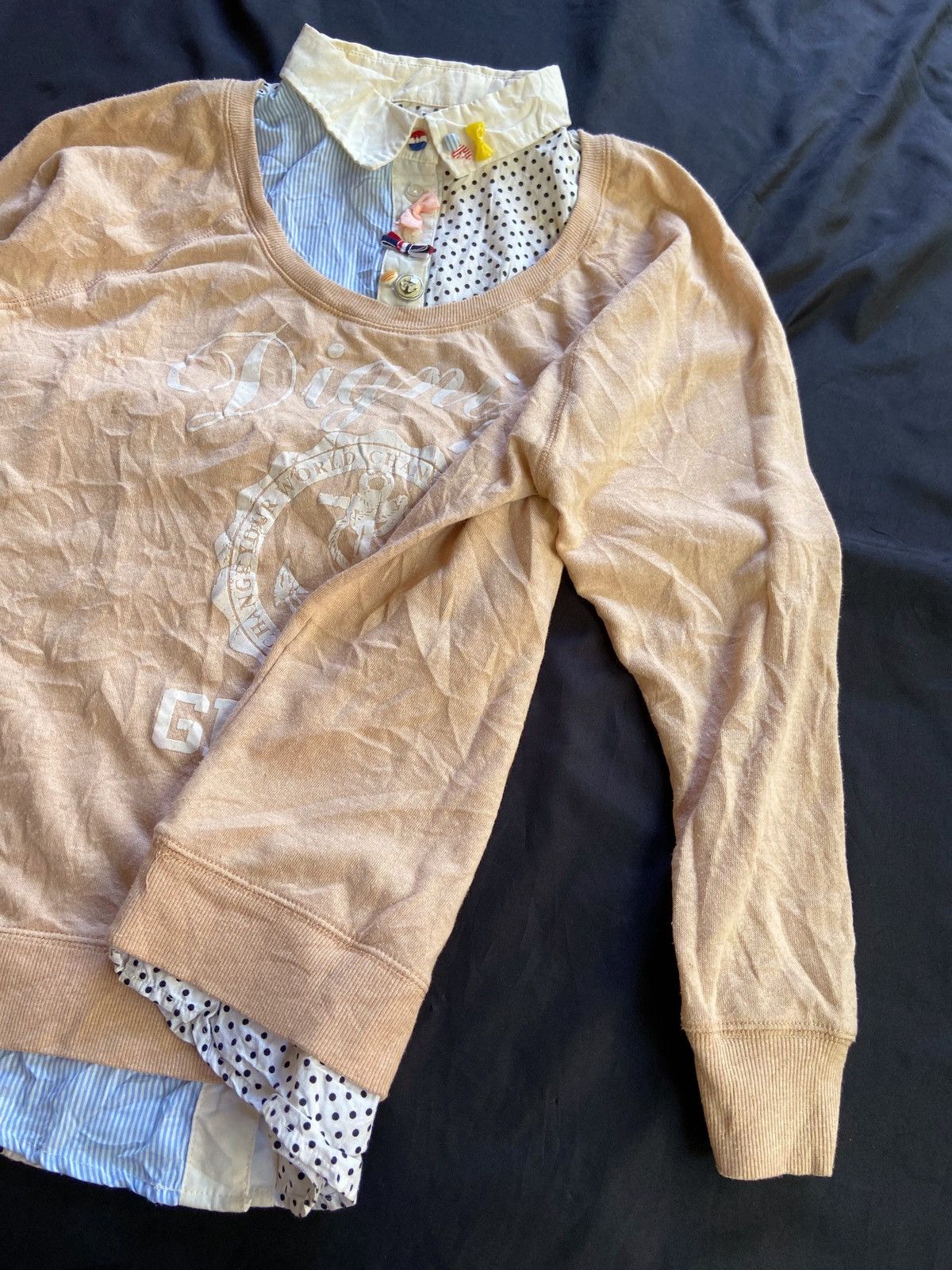 Japanese Brand DOUBLE LAYER DIGNIFY GRAIFIY SWEATSHIRT BUTTON UP SHIRT Size US M / EU 48-50 / 2 - 5 Thumbnail