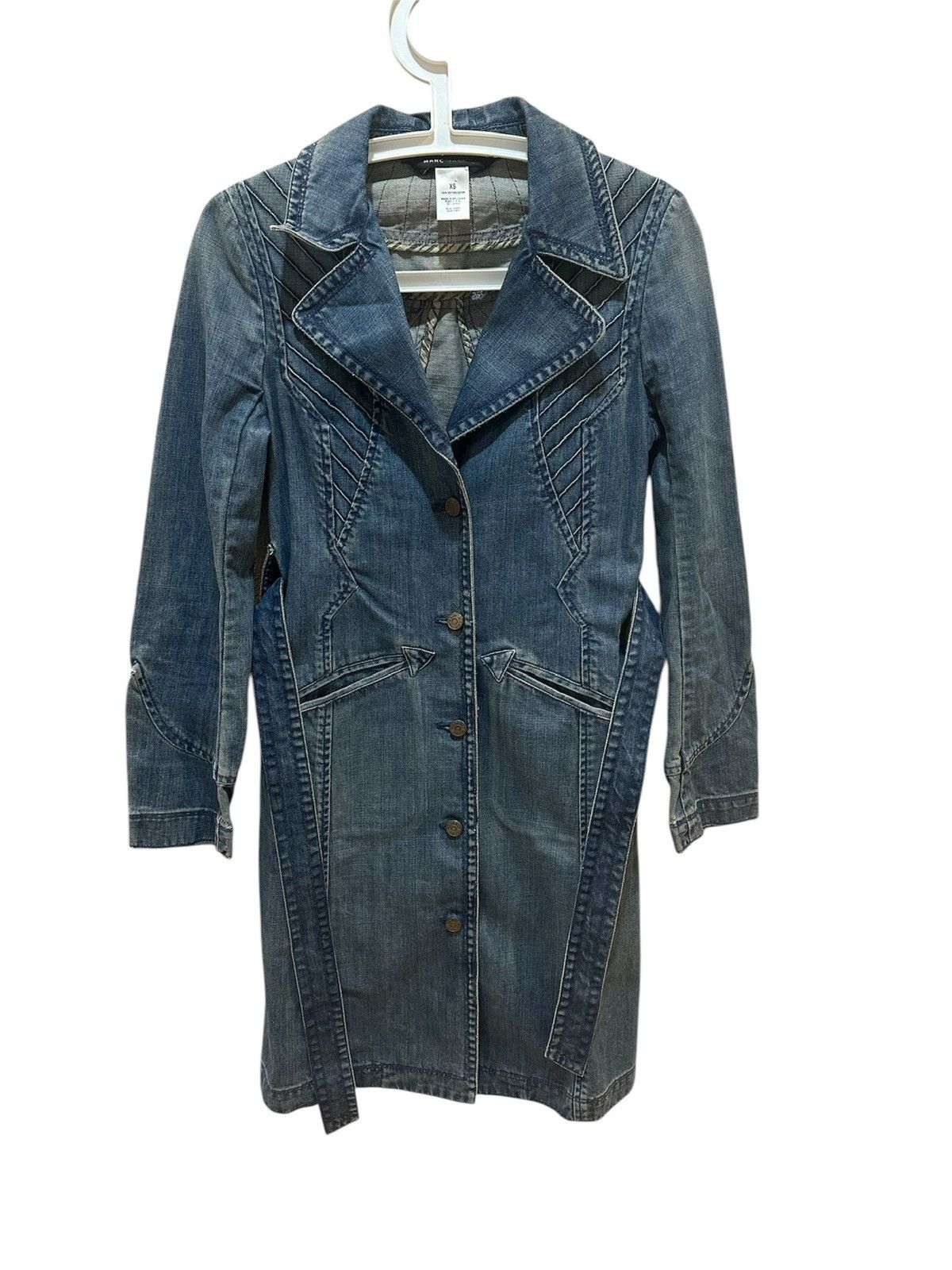 Marc Jacobs × Vintage Vintage Marc Jacob’ denim belted jacket Size XS / US 0-2 / IT 36-38 - 3 Thumbnail