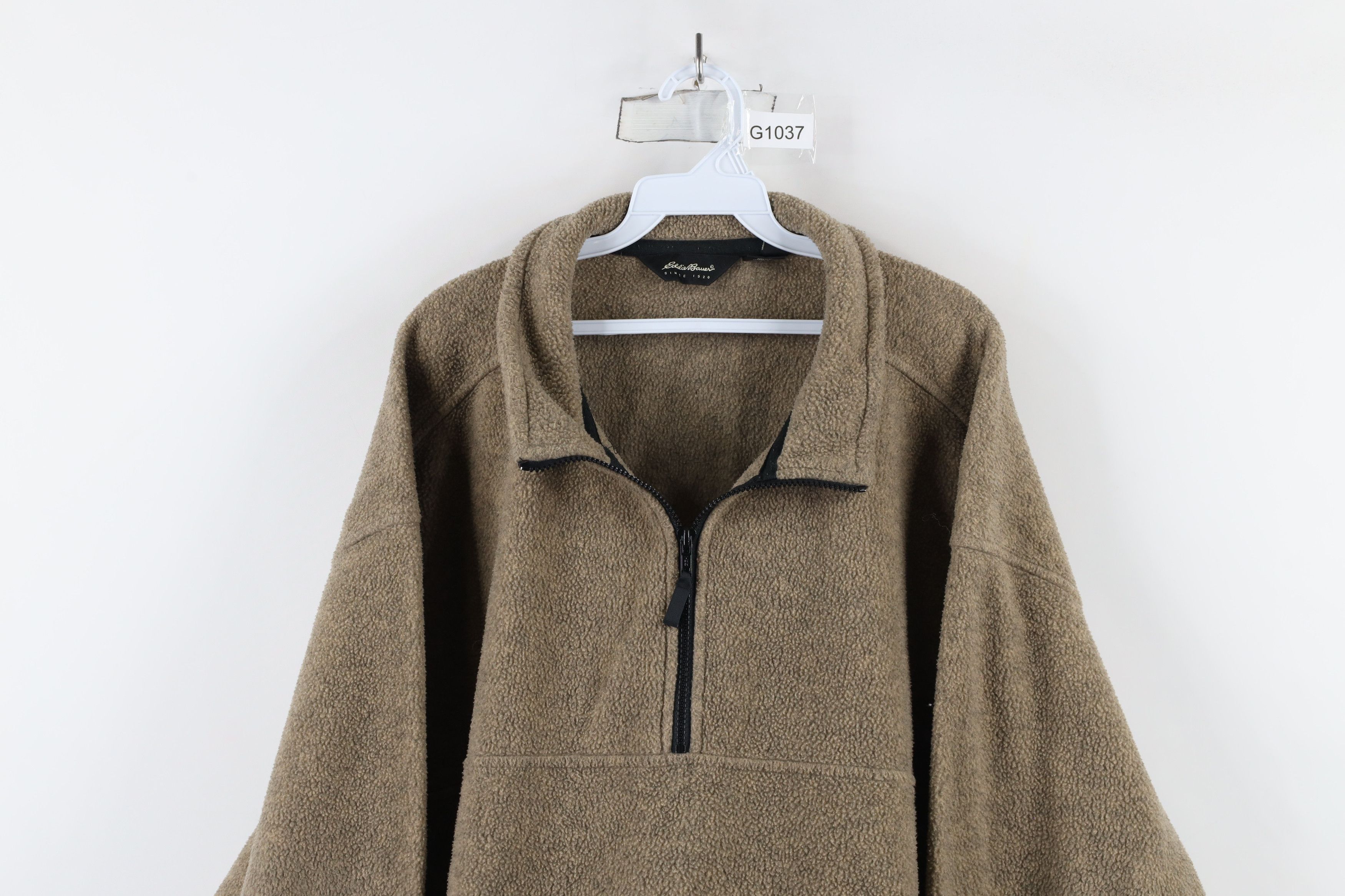 Eddie Bauer × Vintage Vintage 90s Eddie Bauer Half Zip Fleece Pullover Sweater Size US XXL / EU 58 / 5 - 2 Thumbnail