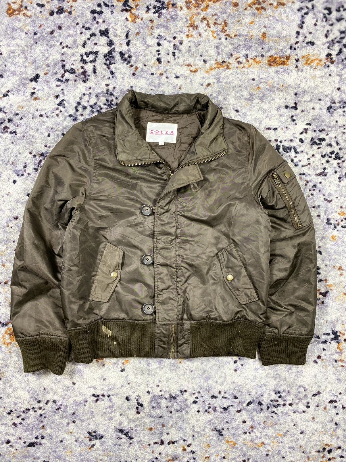 If Six Was Nine c.o.l.z.a - Fur Boxy Coat bomber army Jacket Size US L / EU 52-54 / 3 - 5 Thumbnail