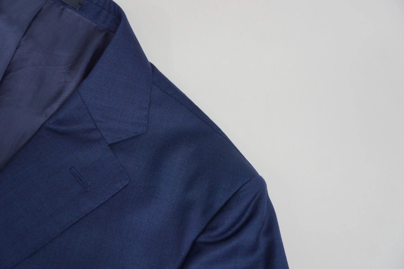Suitsupply Men Suitsupply Blazer La Spalla Blue Wool Ethomas UK/US48 Size 48R - 4 Thumbnail