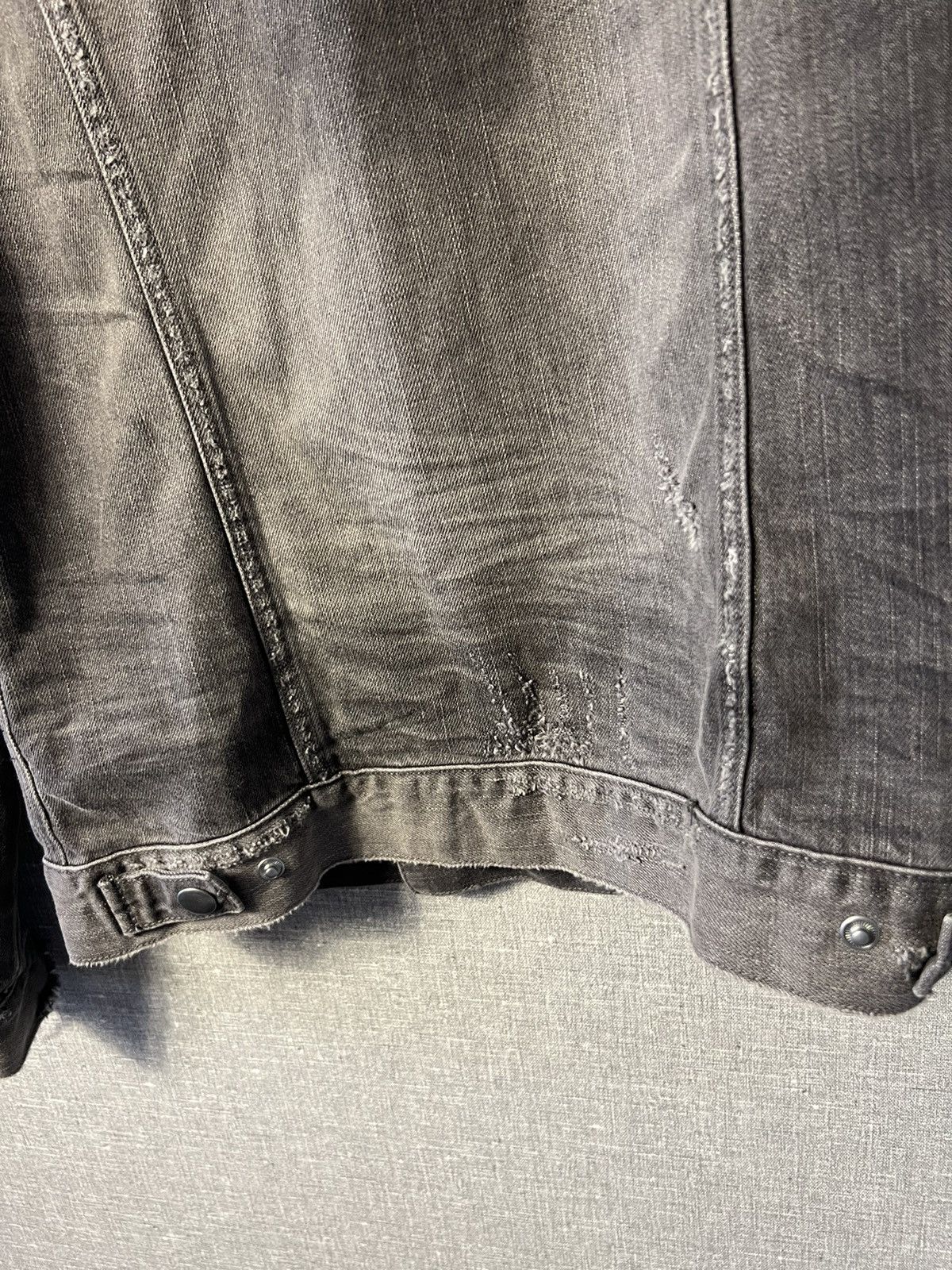 Allsaints Rare Allsaints Gault Distressed Denim Jacket Corduroy Collar Size US S / EU 44-46 / 1 - 13 Thumbnail