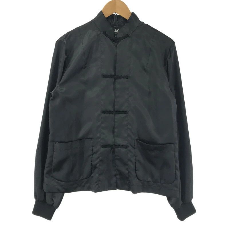 Comme des Garcons Black Jacket Polyester Satin China Shirt Toogle Button  Black | Grailed