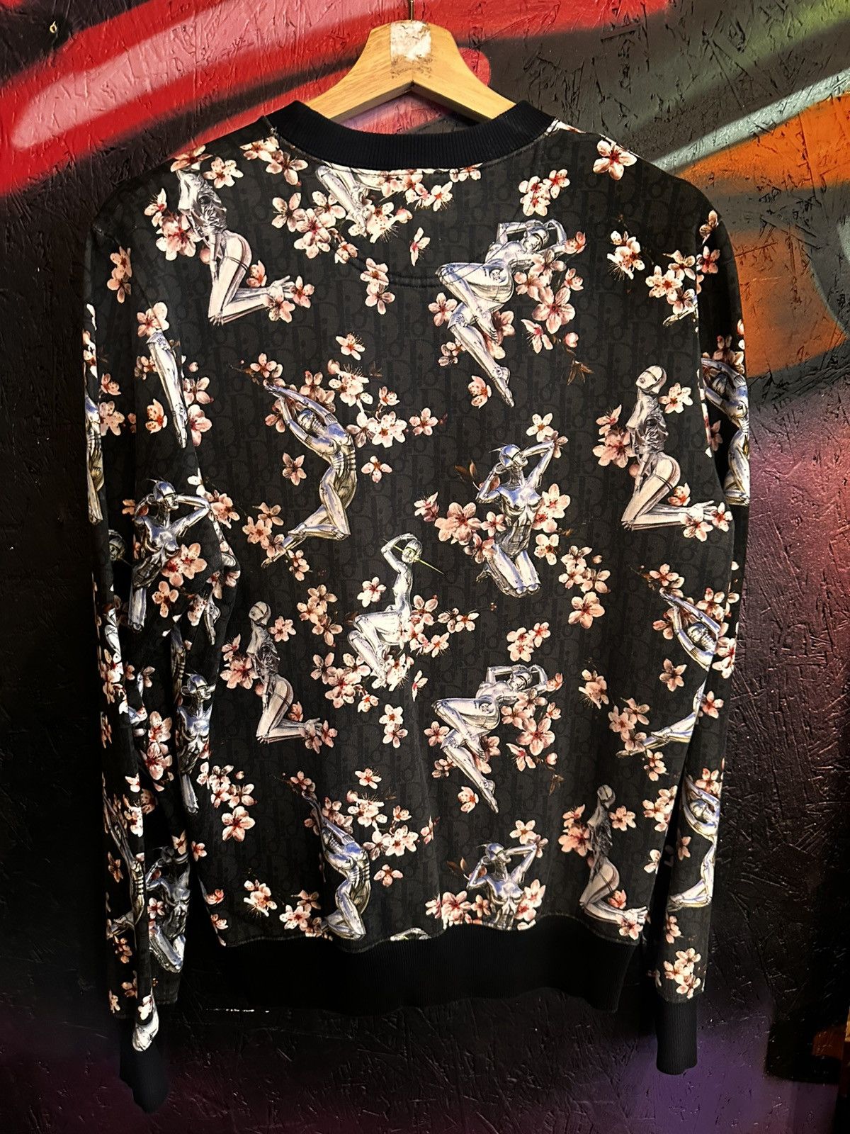 Dior×Sorayama AW19 花柄プリント 長袖トレーナー Dior×Sorayama AW19 花柄プリント 長袖トレーナー