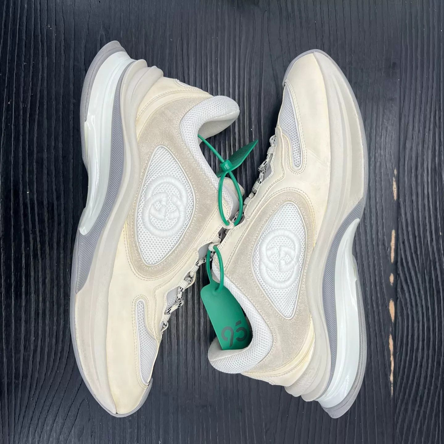 Gucci Gucci Run White 44.5 Near New Size US 11.5 / EU 44-45 - 3 Thumbnail