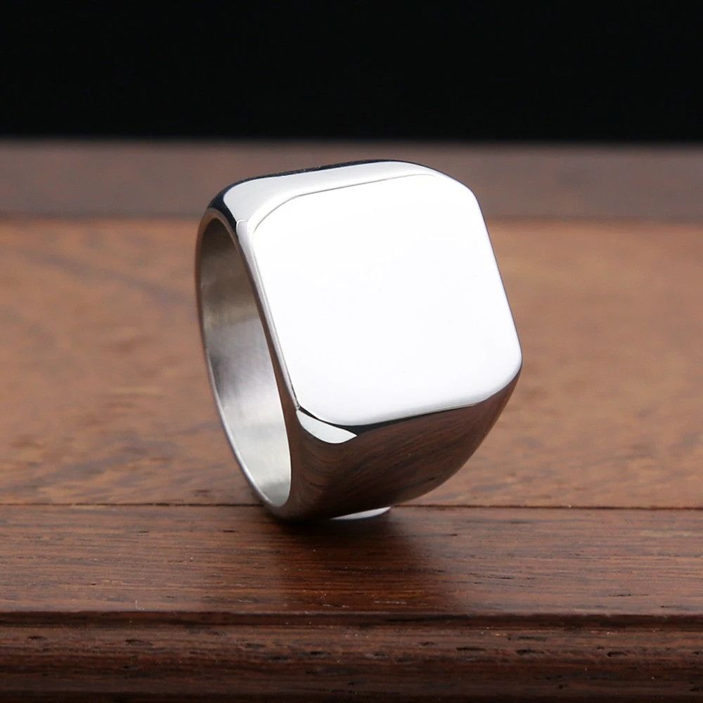 Jewelry Fashion Polished Stainless-Steel Ring Size ONE SIZE - 5 Thumbnail