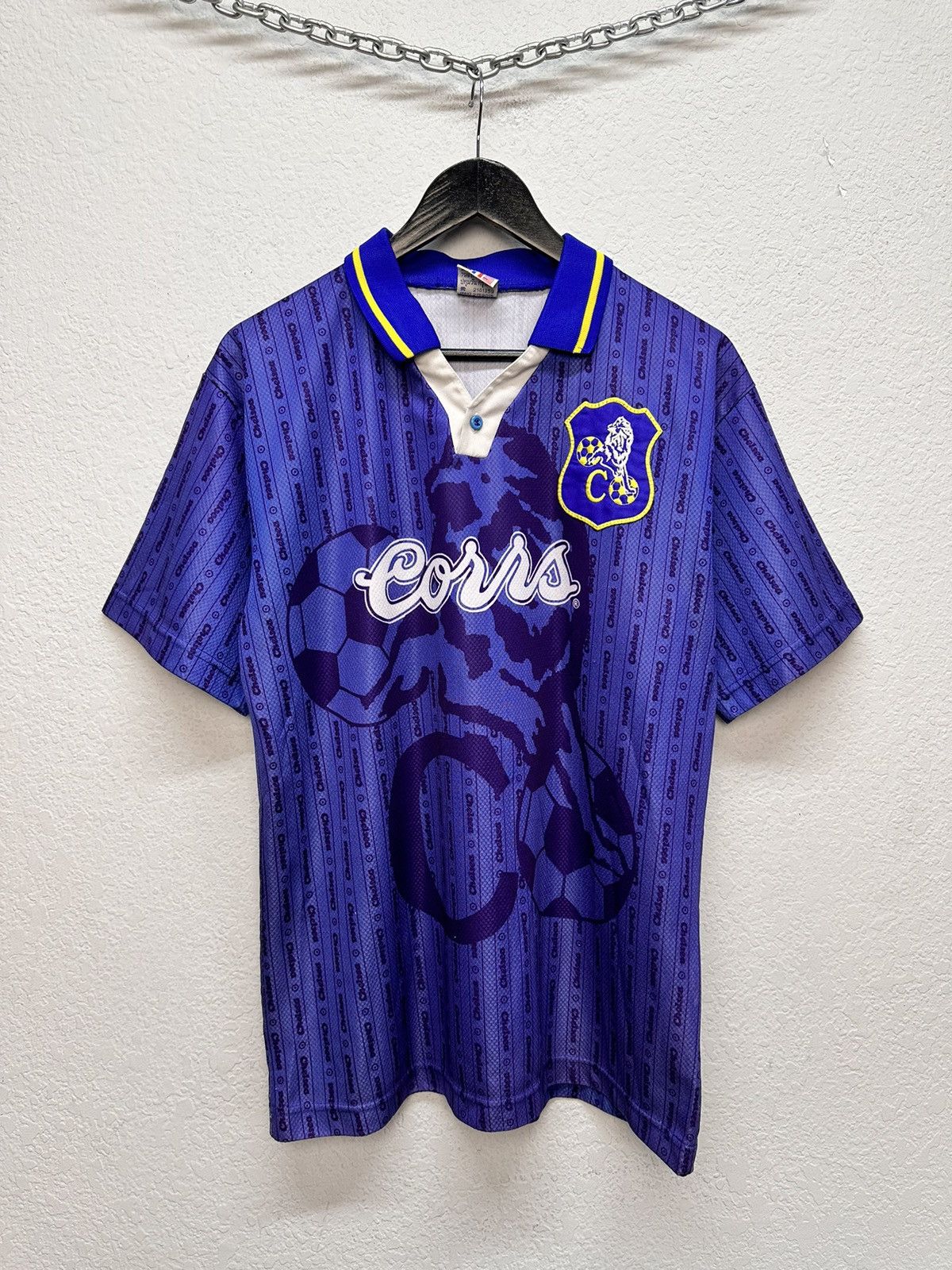 Adidas Vintage 90s Blue Soccer Jersey Chelsea Club Rare Graphic Size US M / EU 48-50 / 2 - 1 Thumbnail