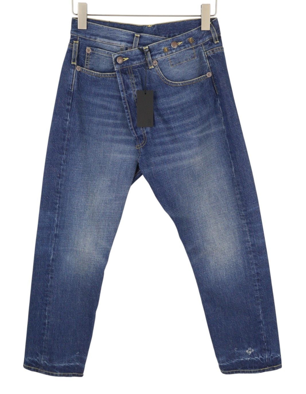 R13 CROSS OVER 24 Oasis Blue Distress 88195 Size 24" / US 00 / IT 34 - 2 Thumbnail