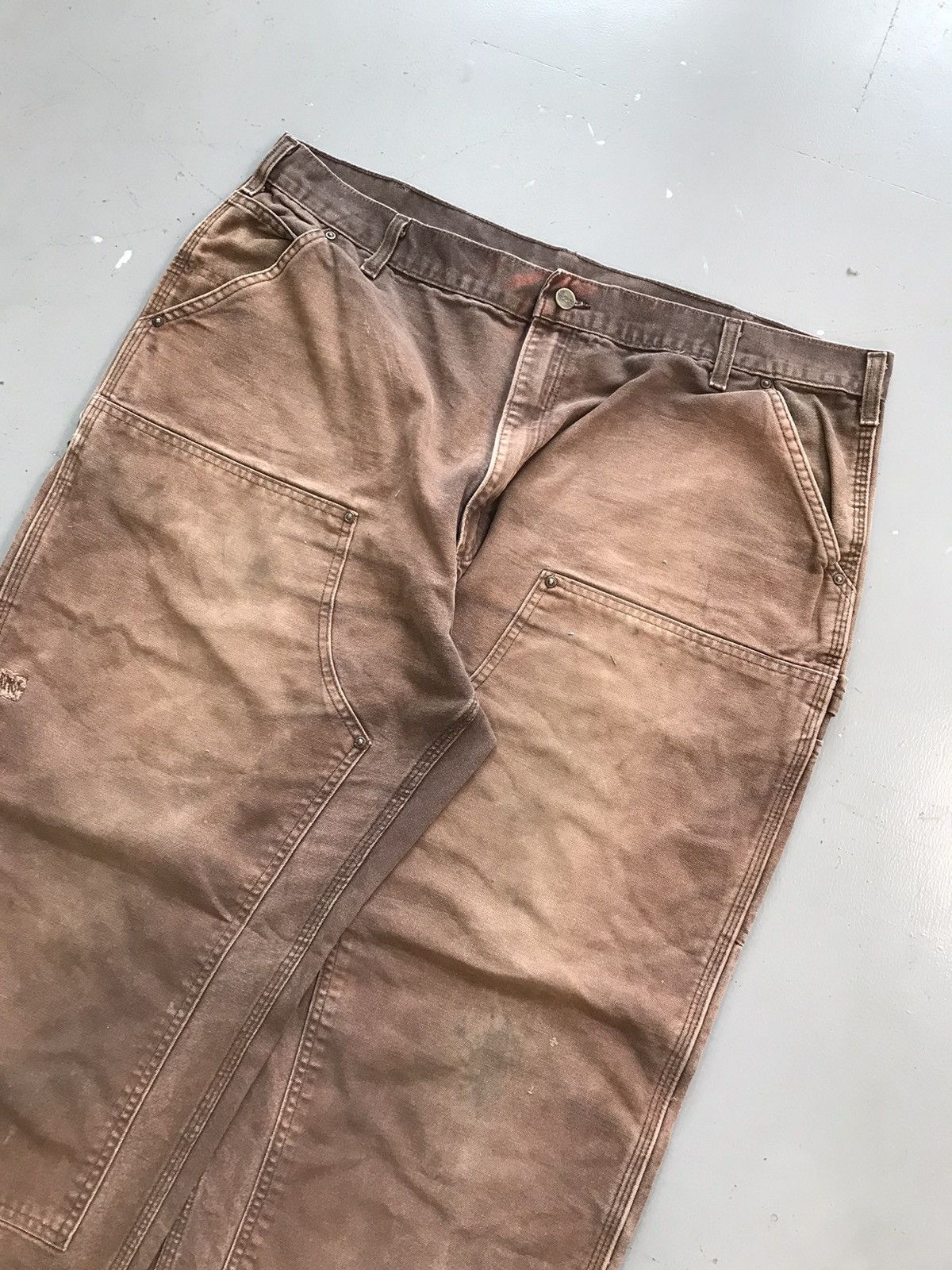 Carhartt × Vintage Vintage Carhartt B136 DKB double knee carpenter denim Size US 42 / EU 58 - 3 Thumbnail