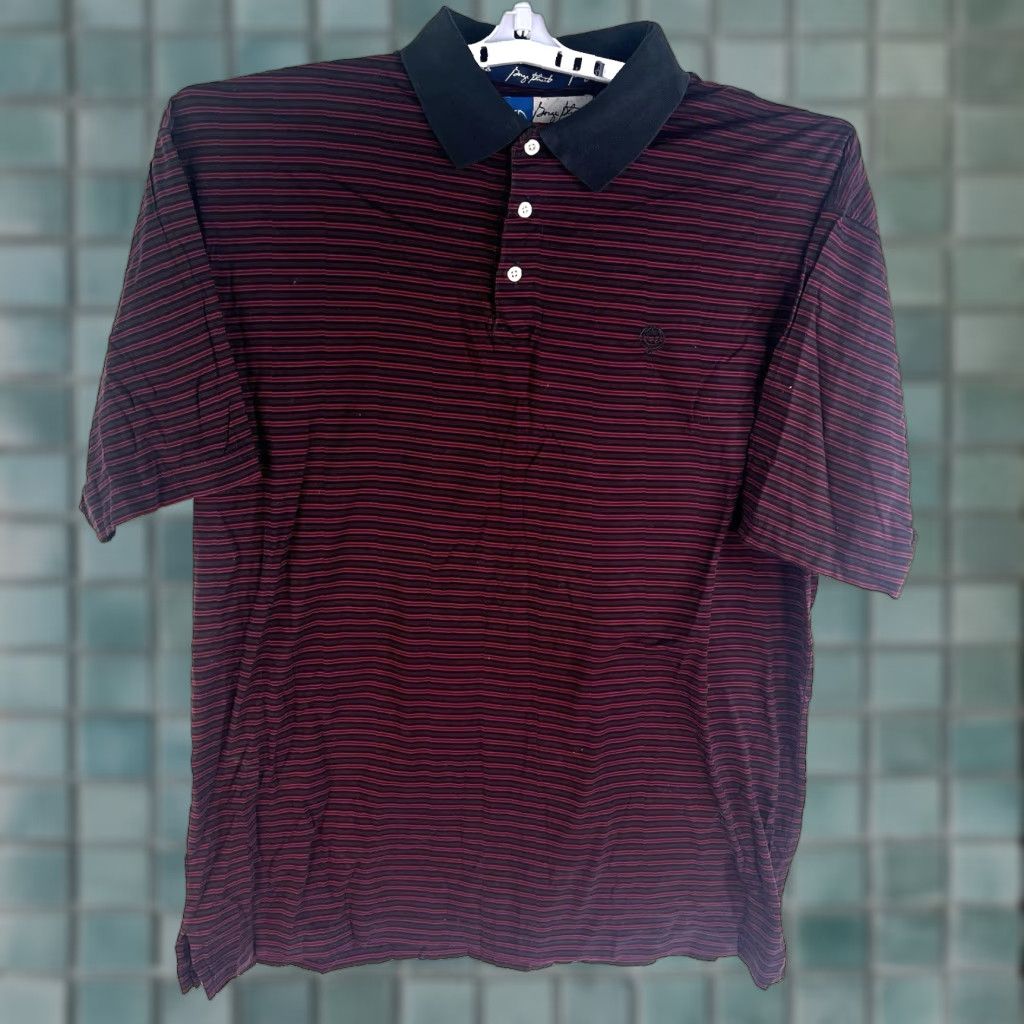 Wrangler Wrangler George Strait Cowboy Cut Polo Shirt Mens Size L Maroon Striped Activewear Size US L / EU 52-54 / 3 - 1 Thumbnail