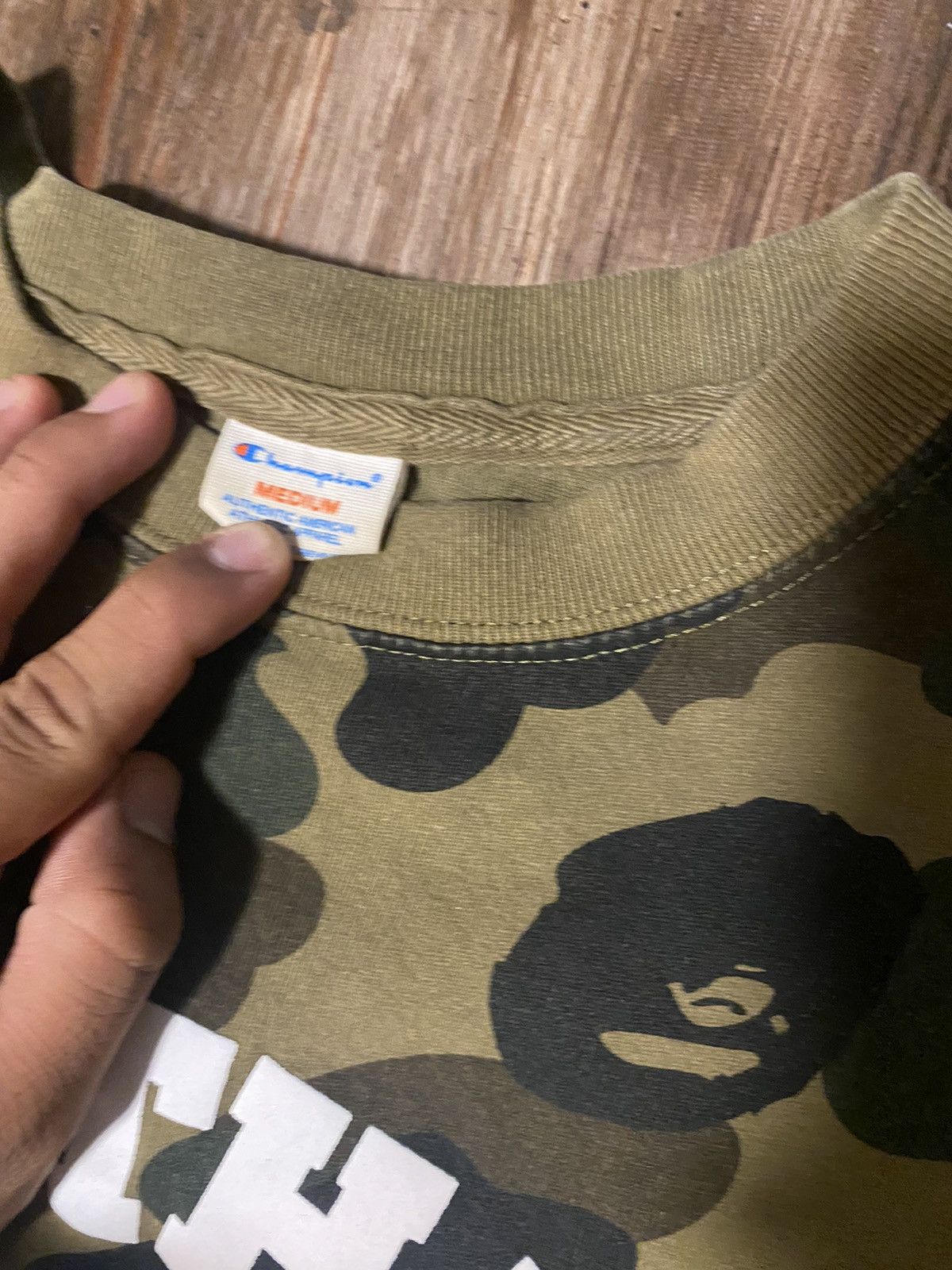 Bape × Champion Bape x Champion College Tee Size US M / EU 48-50 / 2 - 4 Thumbnail