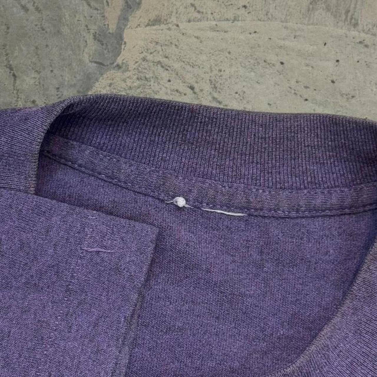 Vintage Vintage 90s Faded Purple Blank T-Shirt Size US L / EU 52-54 / 3 - 5 Thumbnail