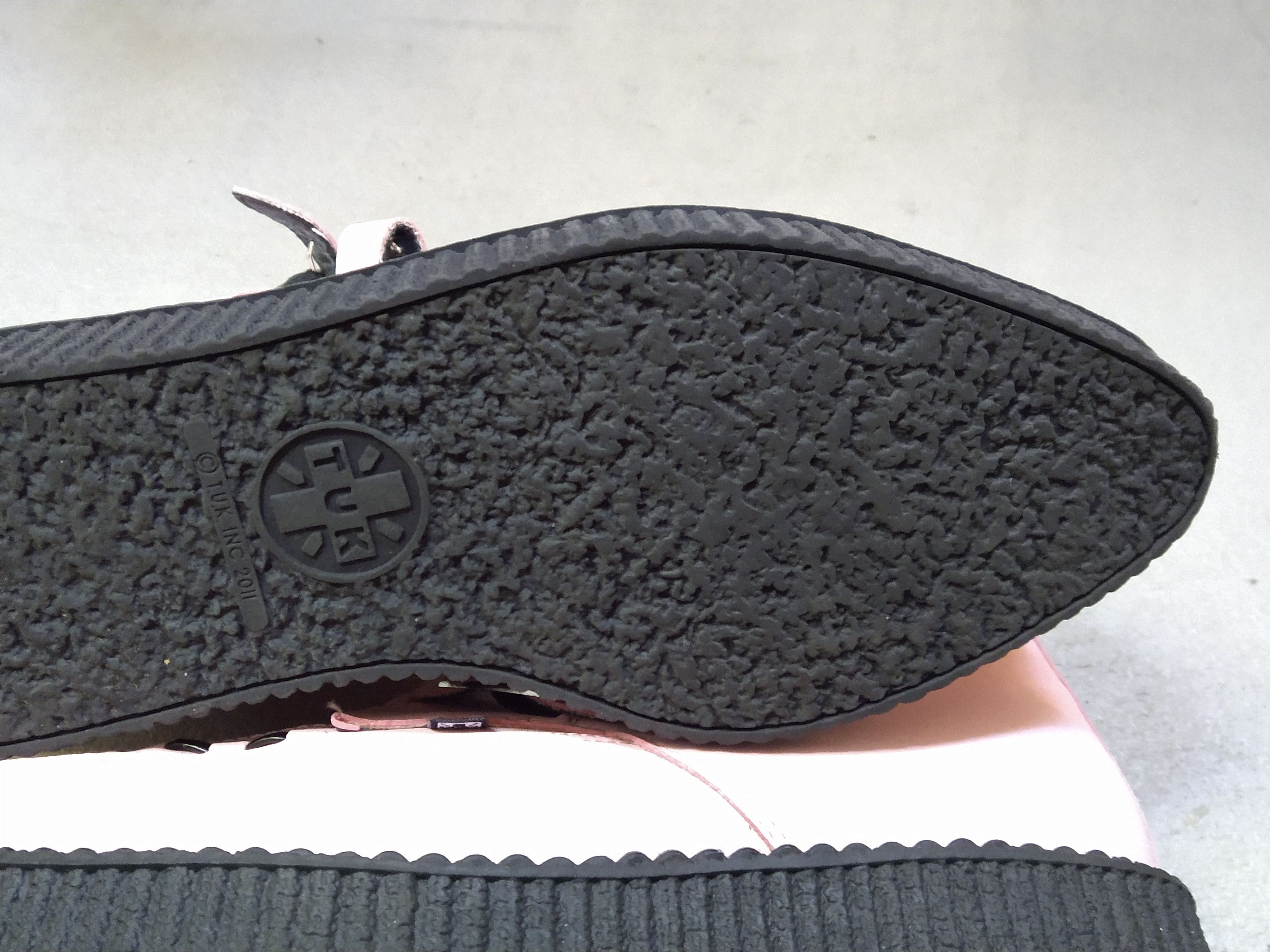 T.U.K. Footwear T.U.K. Creepers Pink Size 9 Buckle Platform Punk Black Size US 9 / EU 42 - 13 Thumbnail