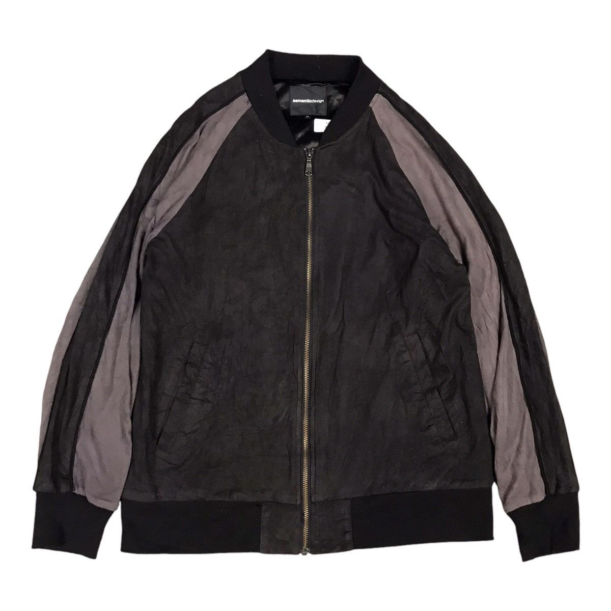 Japanese Brand × Vintage Semanticdesign Soft polyesters bomber jacket Size US M / EU 48-50 / 2 - 1 Thumbnail