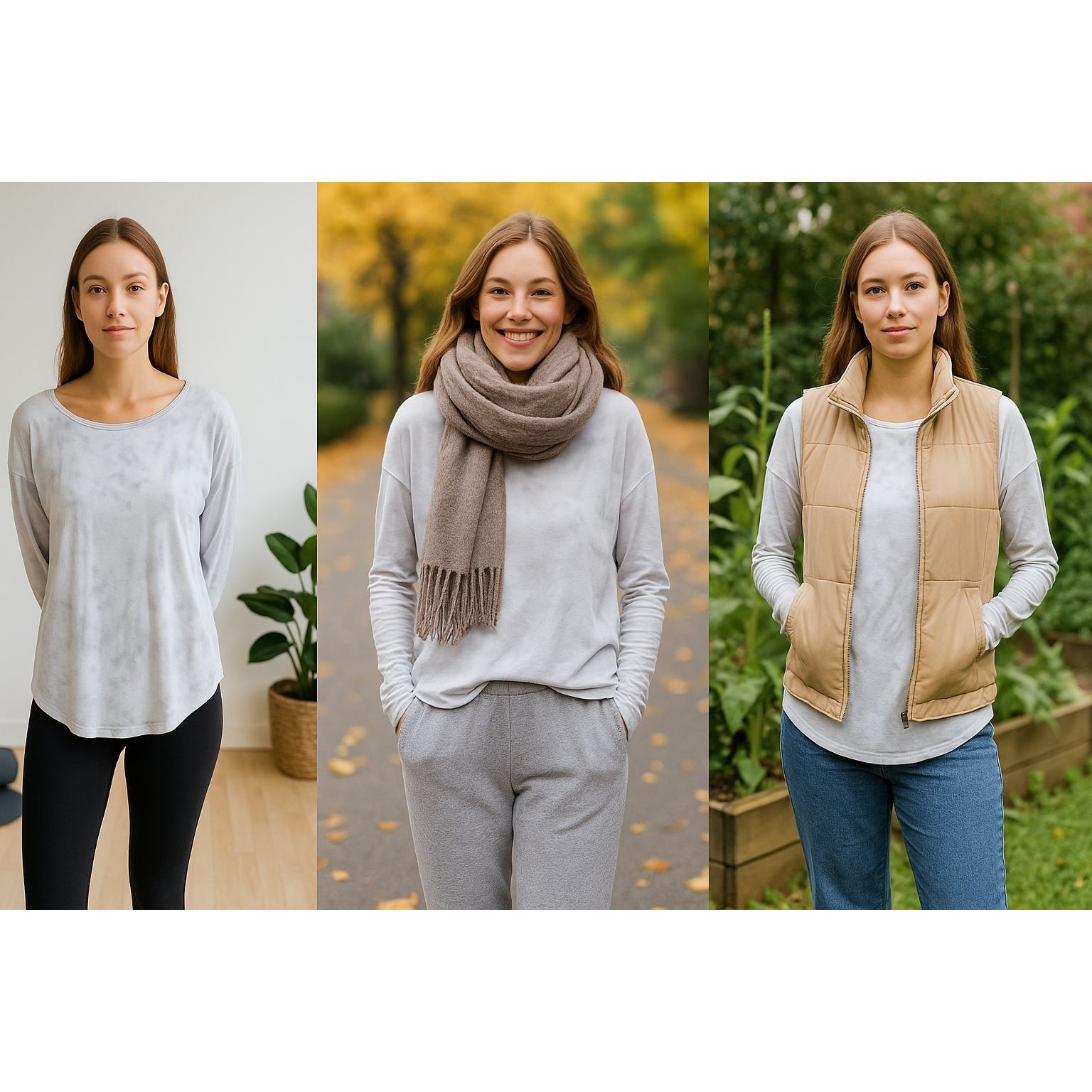 Betsey Johnson Betsey Johnson Med Women Soft Comfy Fall Top Gray Athflow C Size M / US 6-8 / IT 42-44 - 1 Thumbnail