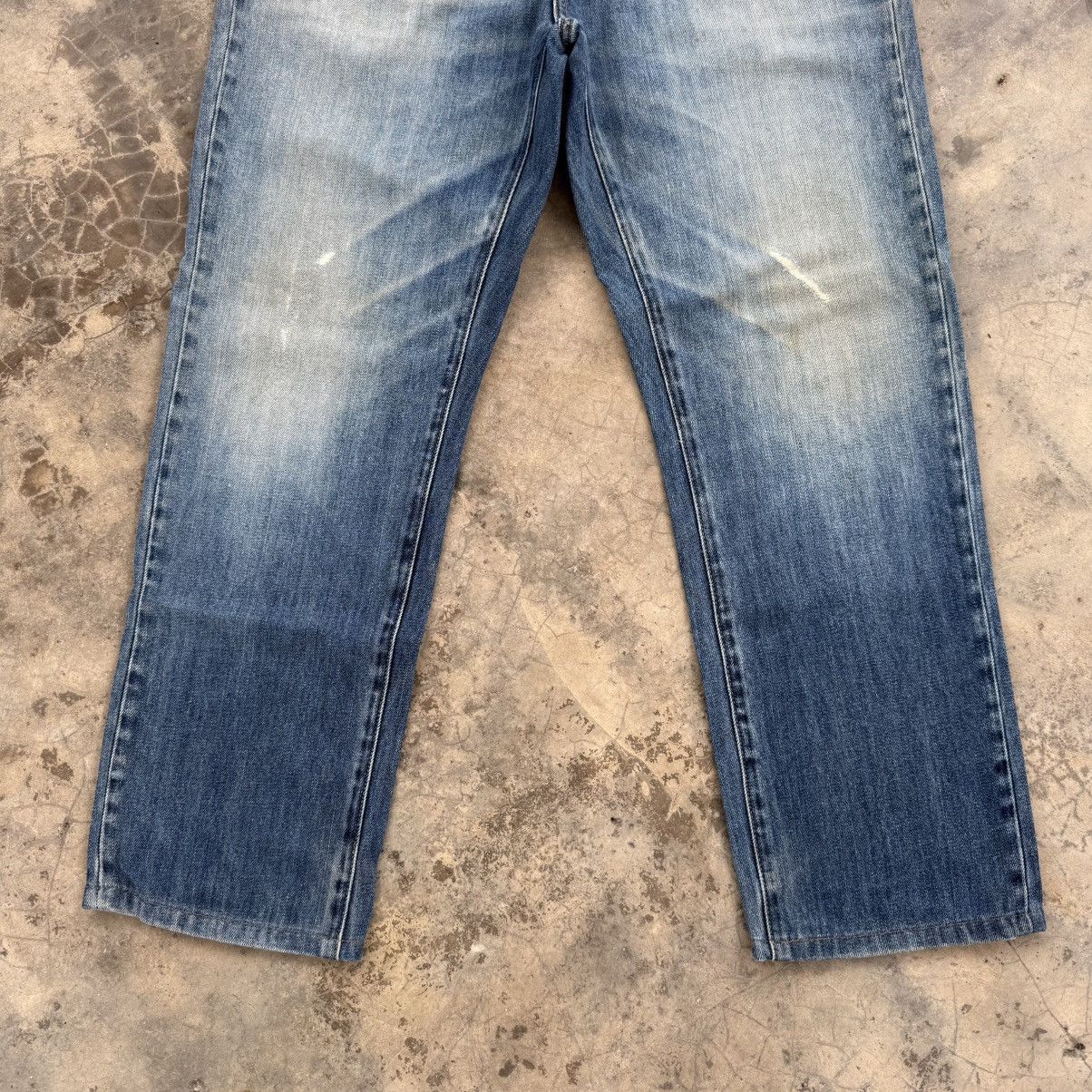 Japanese Brand VINTAGE JAPANESE FADED JEAN DENIM PANTS Size US 35 - 4 Thumbnail
