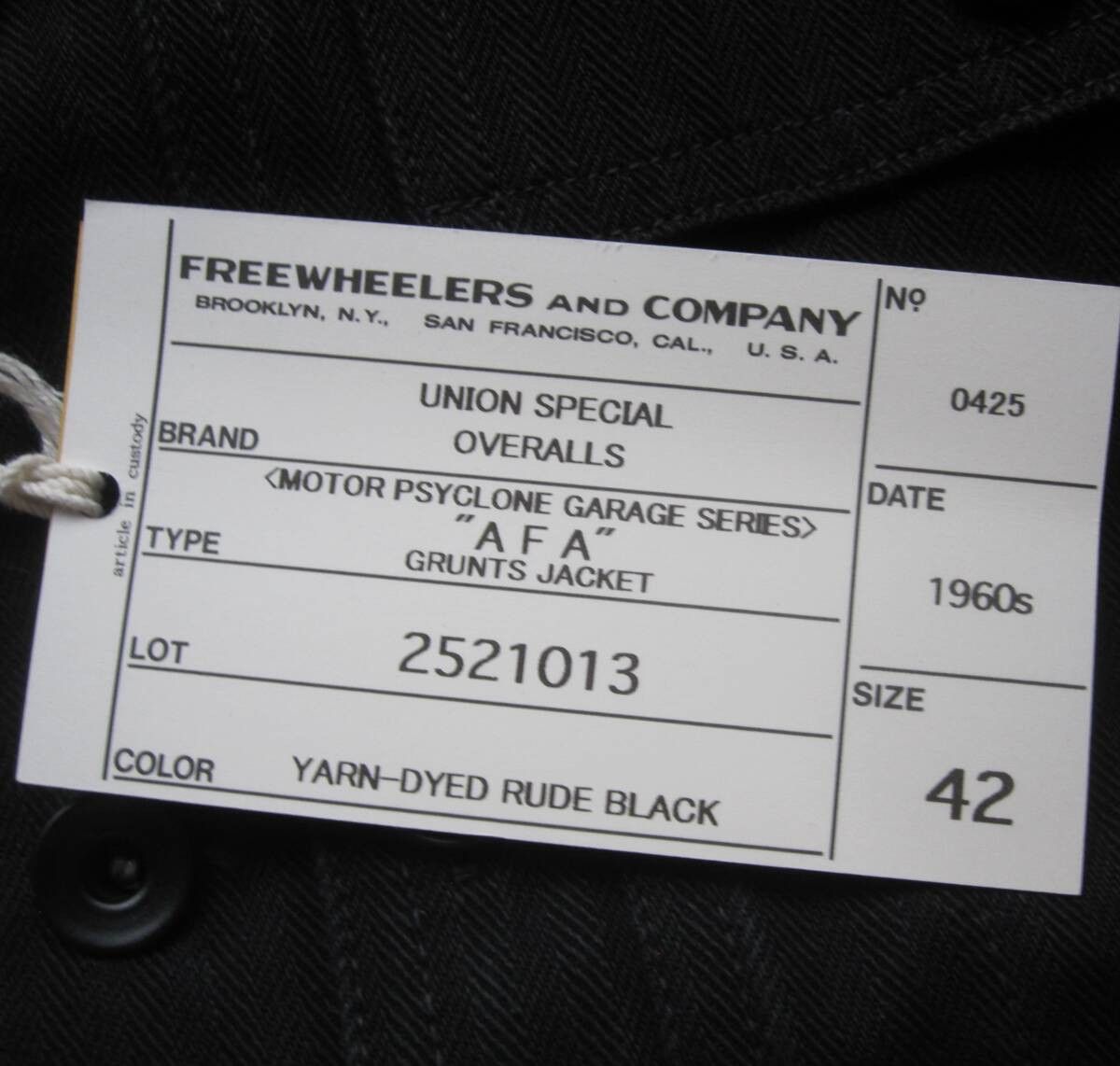 Freewheelers GRUNTS JACKET “A F A” 42 Size US XL / EU 56 / 4 - 3 Thumbnail