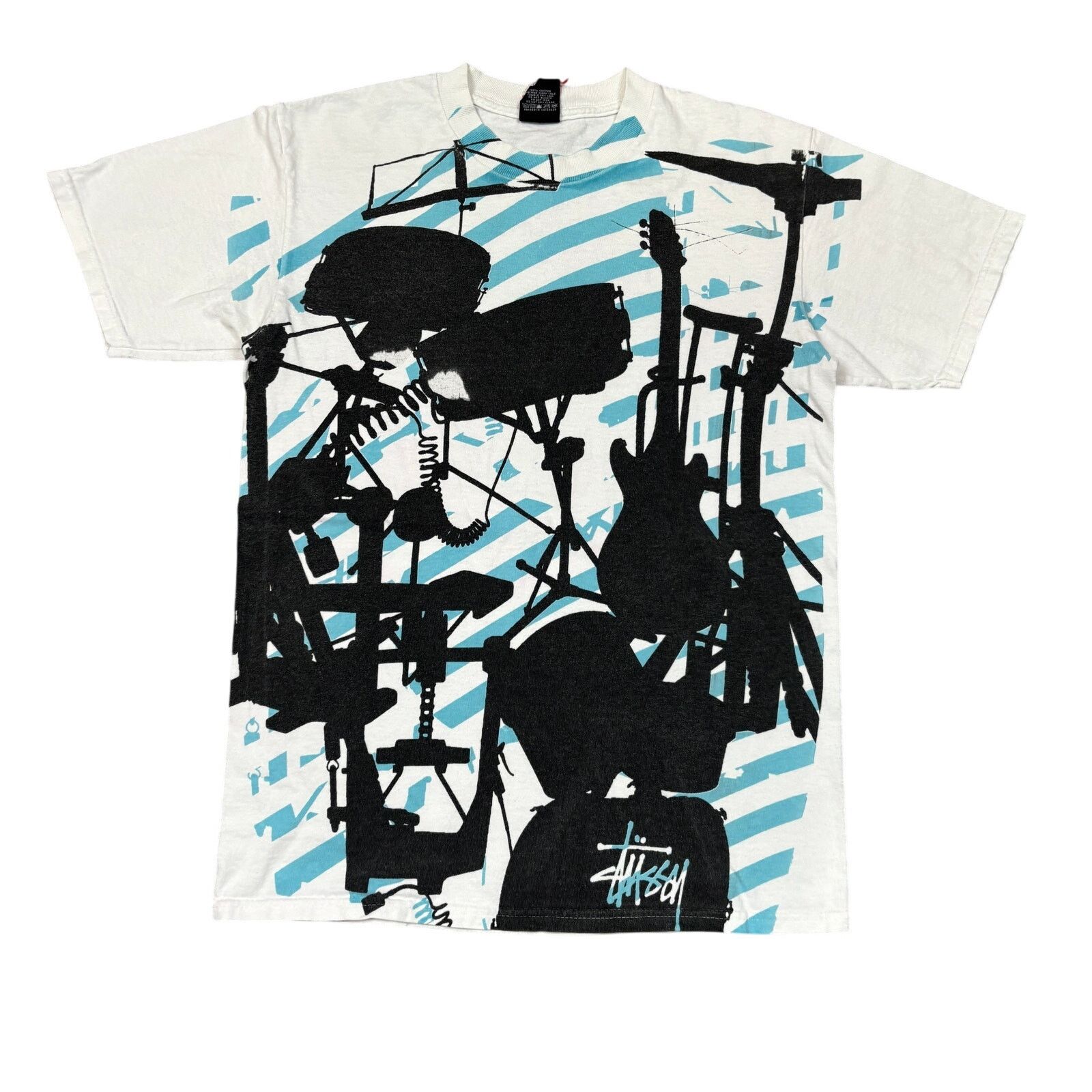 Stussy × Vintage Vintage Y2K Stussy Rock Band AOP Short Sleeve Shirt Men's S Size US S / EU 44-46 / 1 - 1 Thumbnail