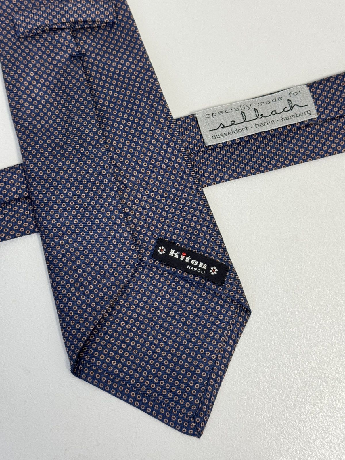 Kiton Kiton Napoli Tie Silk 100% Made In Italy Authentic Excellent Size ONE SIZE - 2 Thumbnail