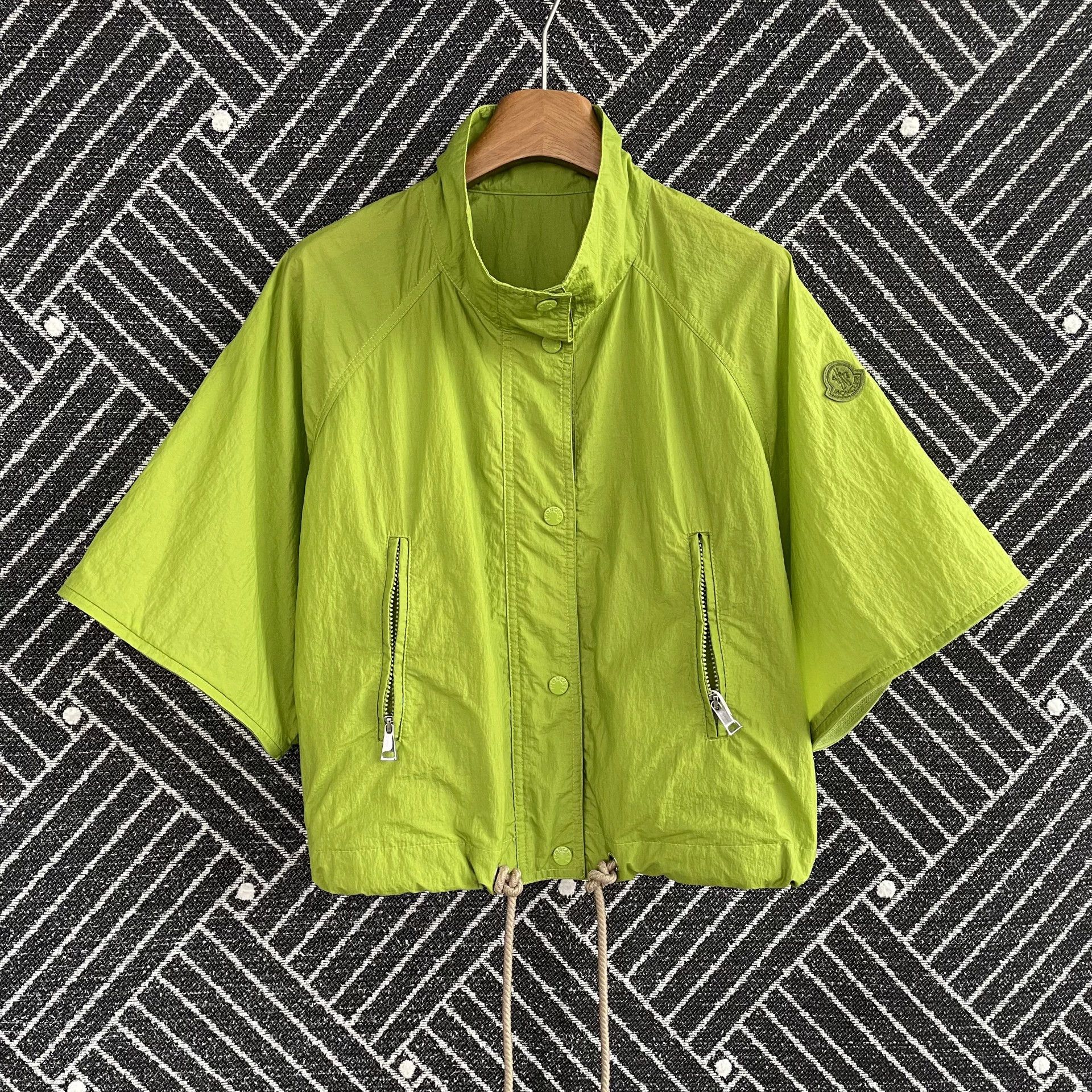 Moncler Moncler Green W Drawstring Neck Jacket 1 Missing Sleeves Size S / US 4 / IT 40 - 1 Thumbnail