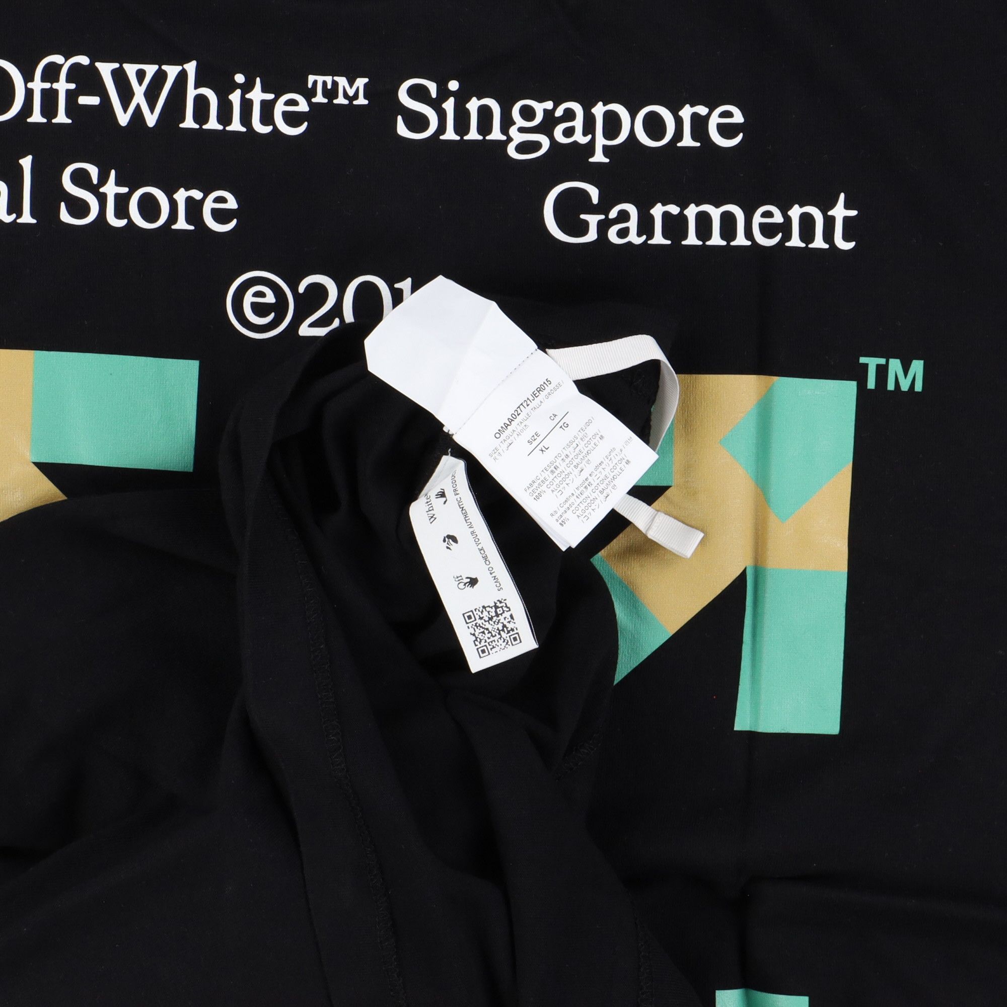 Off-White Black Singapore Exclusive Arrows T-Shirt Size XL / US 12-14 / IT 48-50 - 4 Thumbnail
