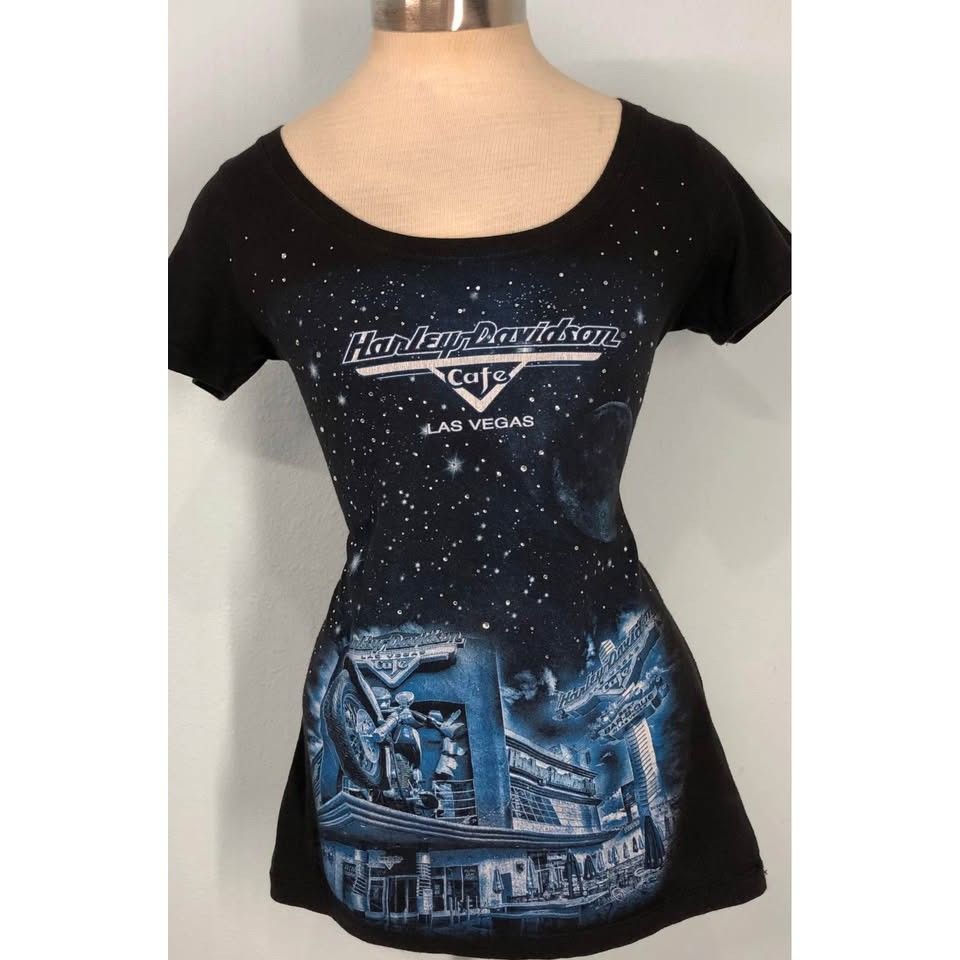 Harley Davidson Harley Davidson T-shirt Medium Women, LAS VEGAS Size M / US 6-8 / IT 42-44 - 1 Thumbnail