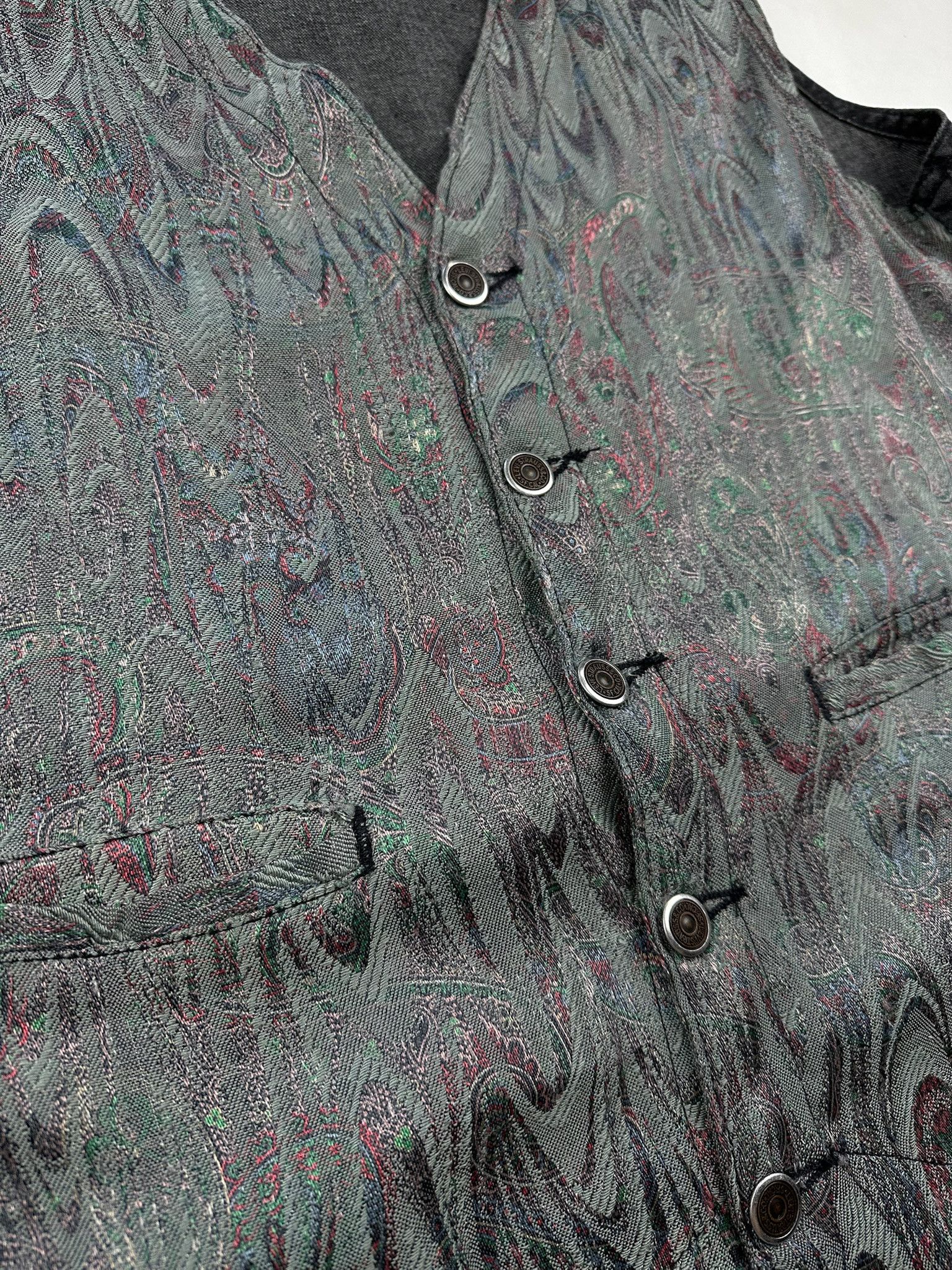 Levi's Vintage Levi’s Silvertab acid Vest Biker Style Size US M / EU 48-50 / 2 - 3 Thumbnail