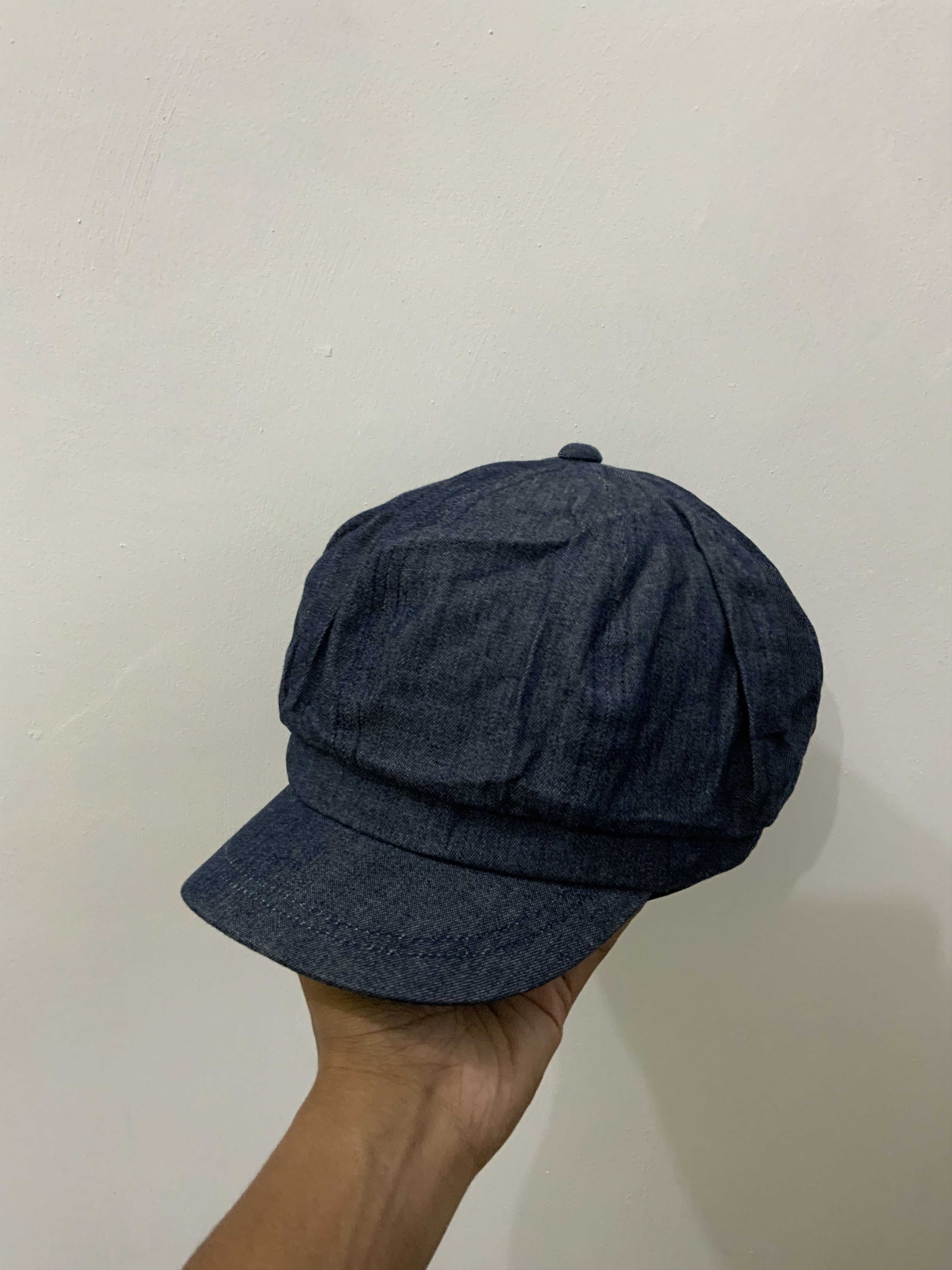 Japanese Brand Indigo denim Newsboy Hat Size ONE SIZE - 2 Thumbnail