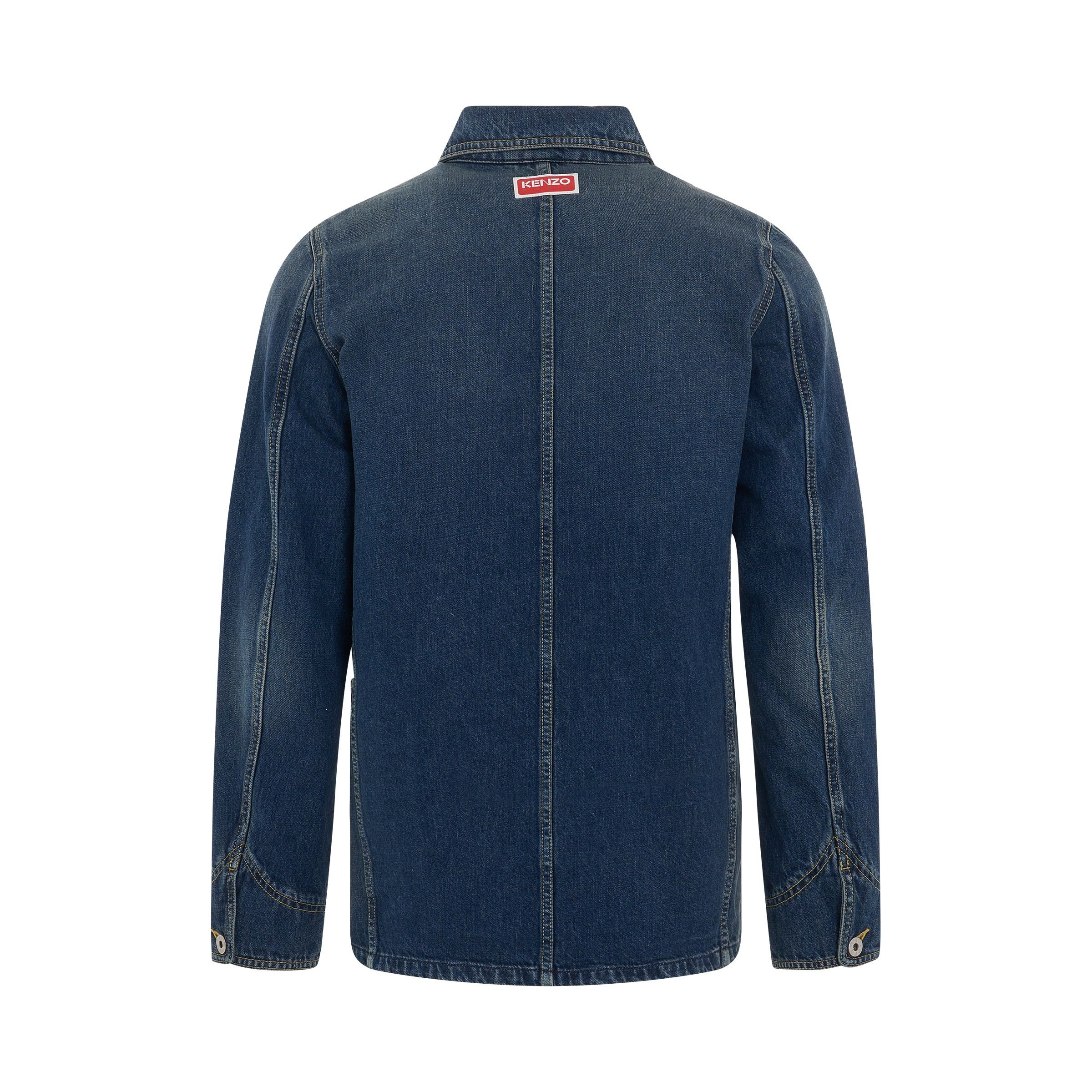 Kenzo o1mris0824 Denim Jacket in Stone Blue Size US M / EU 48-50 / 2 - 4 Thumbnail