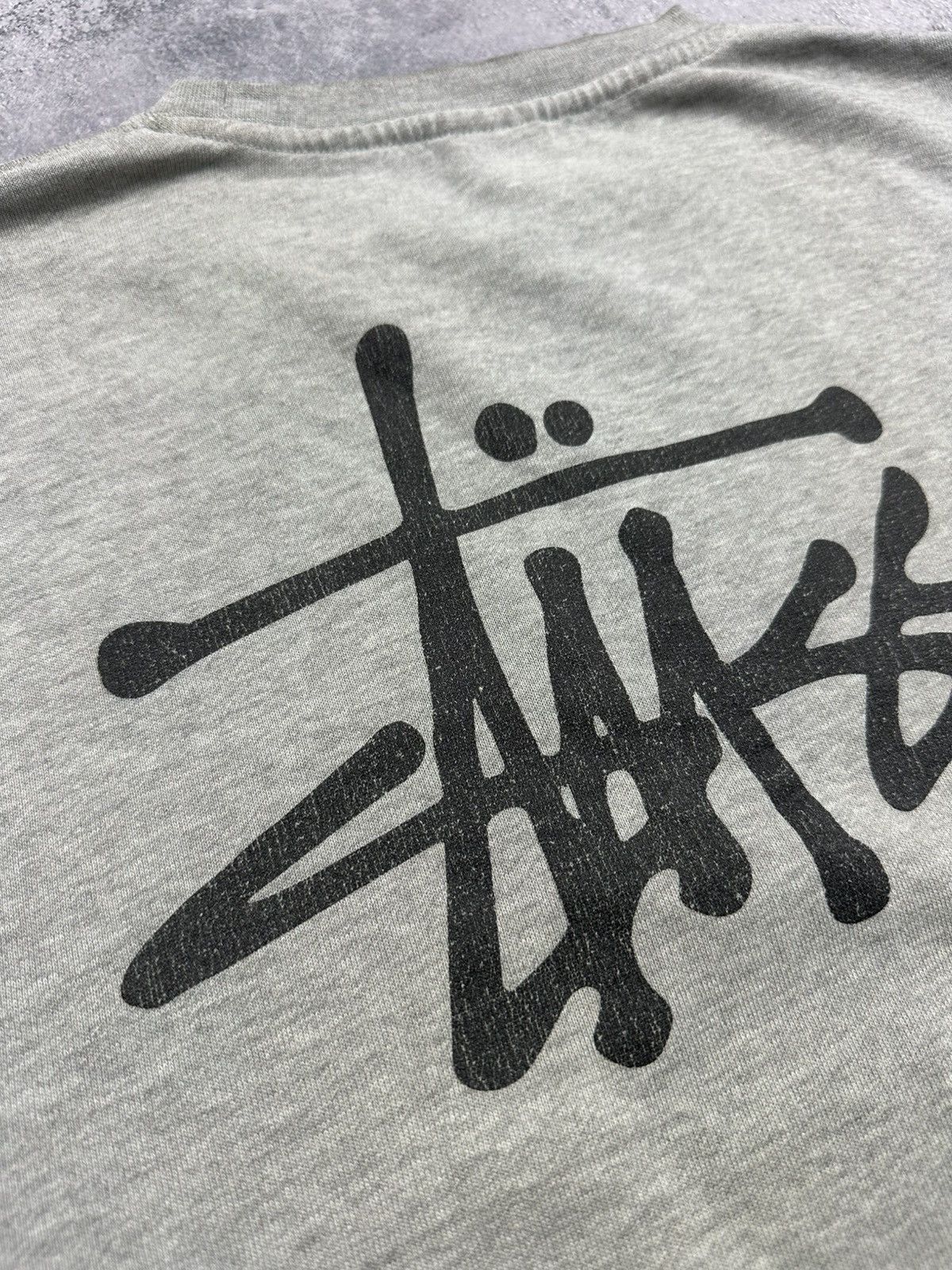 Stussy Vintage Stussy Sweatshirt Big Logo Rare Y2K Grey Pullover Size US M / EU 48-50 / 2 - 14 Thumbnail