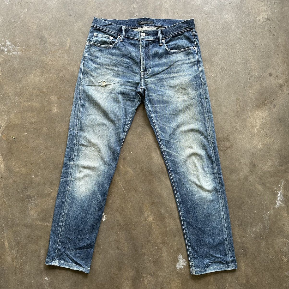 Japanese Brand W33 🔥 Vintage Japanese Distressed Denim Jean Pant Size US 33 - 1 Thumbnail