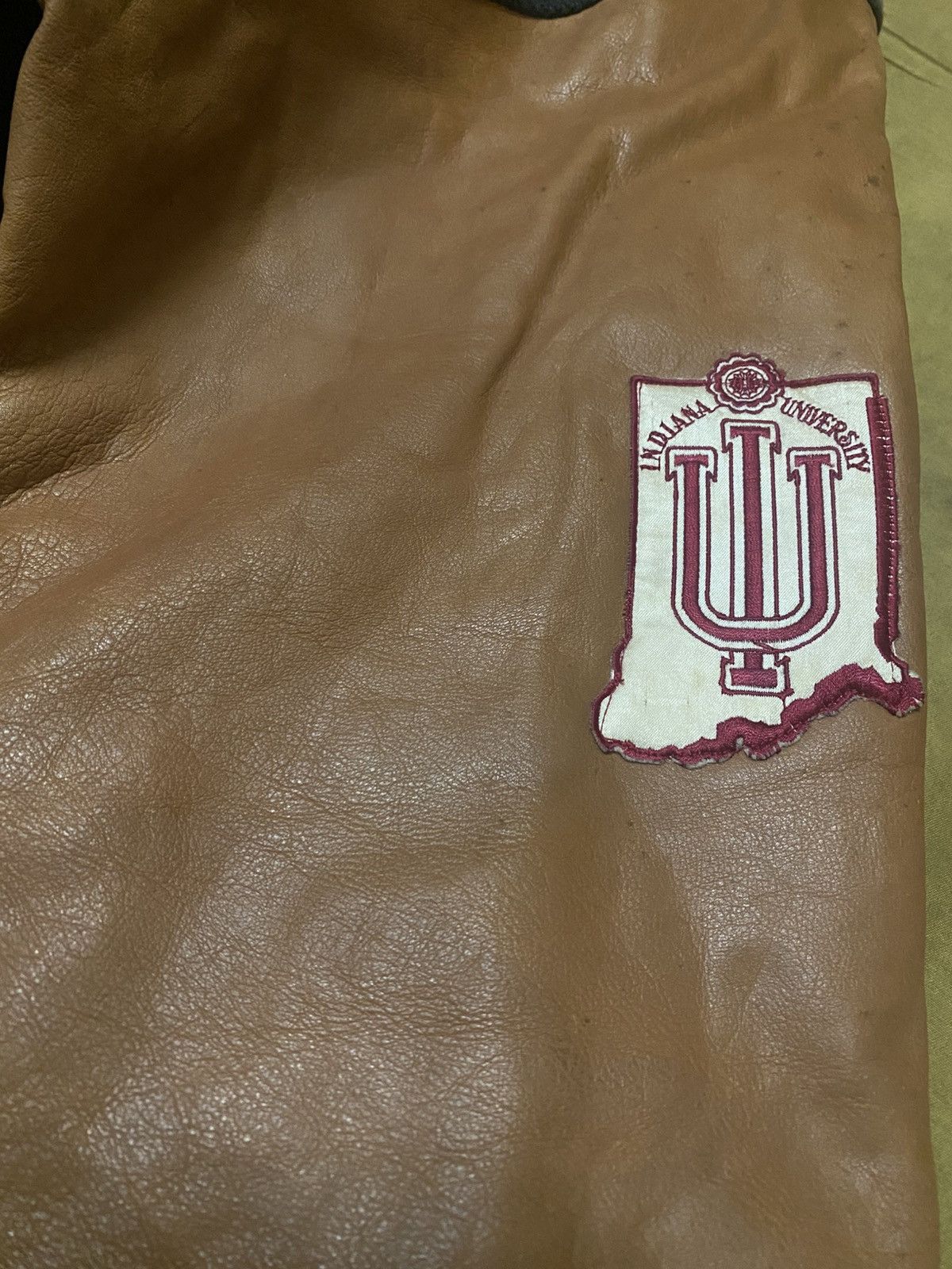 Golden Bear Vintage 80s Bear USA Sleeve Leather Varsity Jacket Size US XL / EU 56 / 4 - 7 Thumbnail