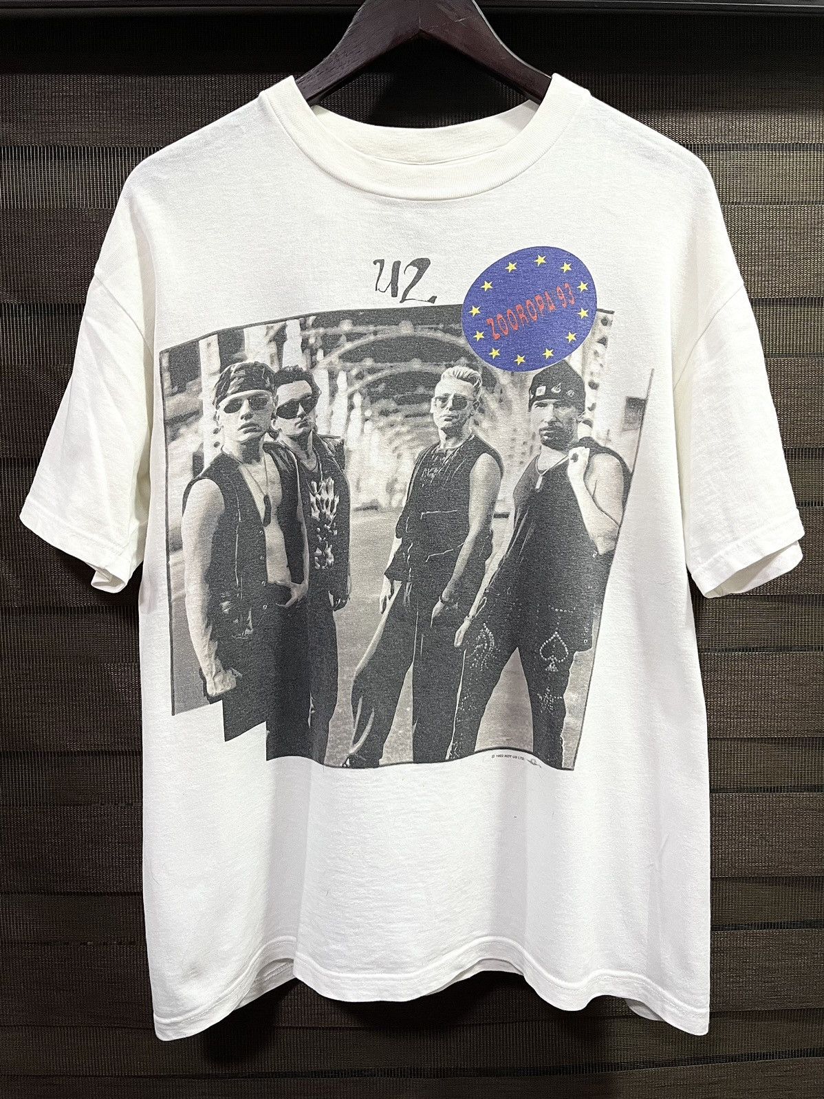 Image of Acme Clothing x Band Tees 1993 U2 Zooropa Tour in White, Men's (Size XL)