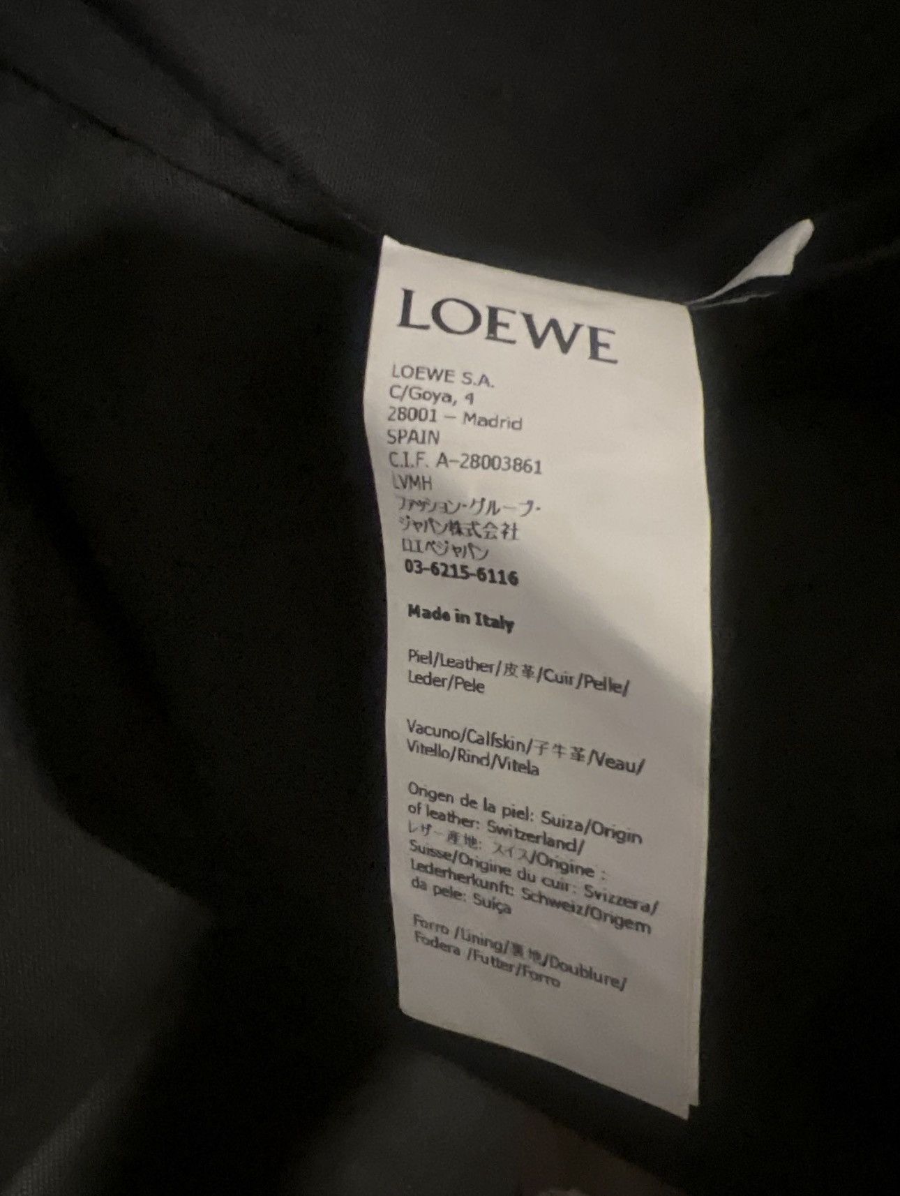 Loewe Loewe Distressed Black Leather Jacket OverShirt Size US XL / EU 56 / 4 - 5 Thumbnail