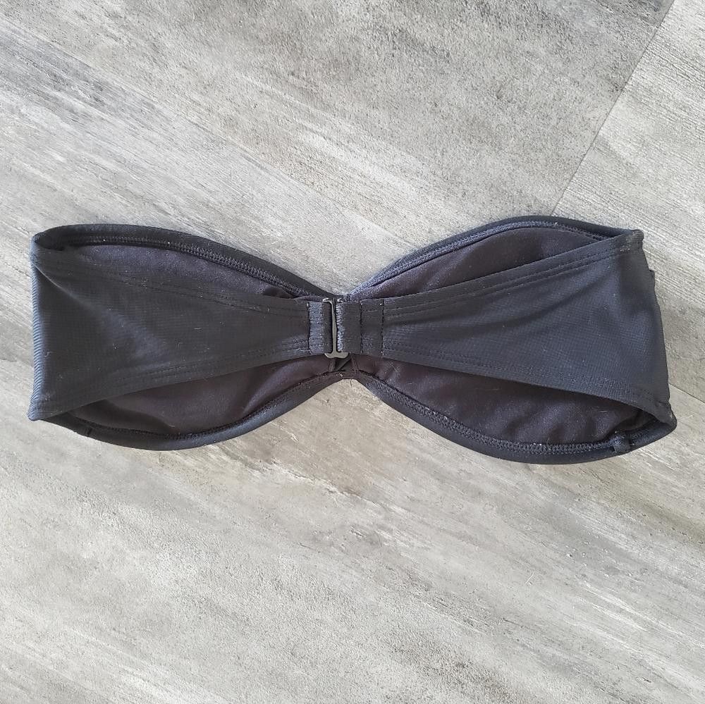 Arizona Jean Co. Black Basic AJC Bandeau Bikini Top Size ONE SIZE - 2 Thumbnail