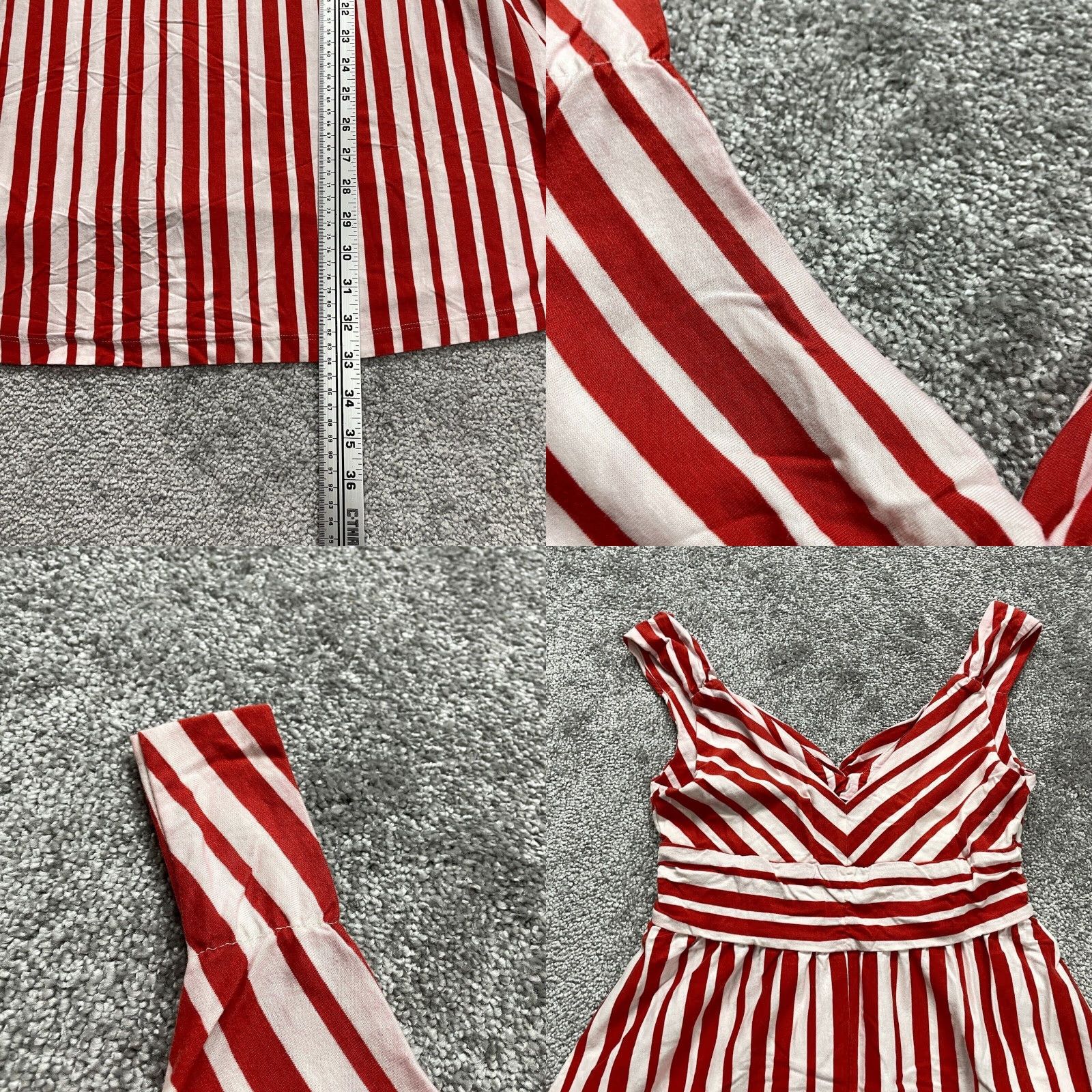 Patagonia Patagonia A-Line Maxi Dress Womens XS White Red Stripe Sleeveless Twisted Cotton Size XS / US 0-2 / IT 36-38 - 8 Thumbnail