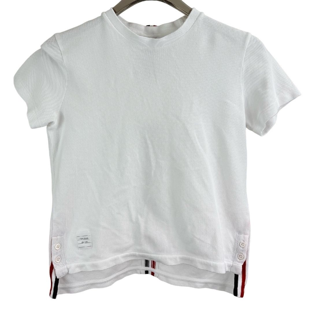 Thom Browne Thom Browne Tricolor Stripe Pique T-Shirt 40 Size US XXS / EU 40 - 1 Thumbnail
