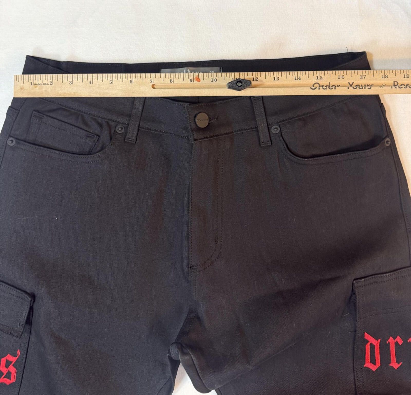 Golden Goose Golden Cargo Jeans Mens 38 Gothic Dr$gs Heal Pain Streetwear Size US L / EU 52-54 / 3 - 5 Thumbnail