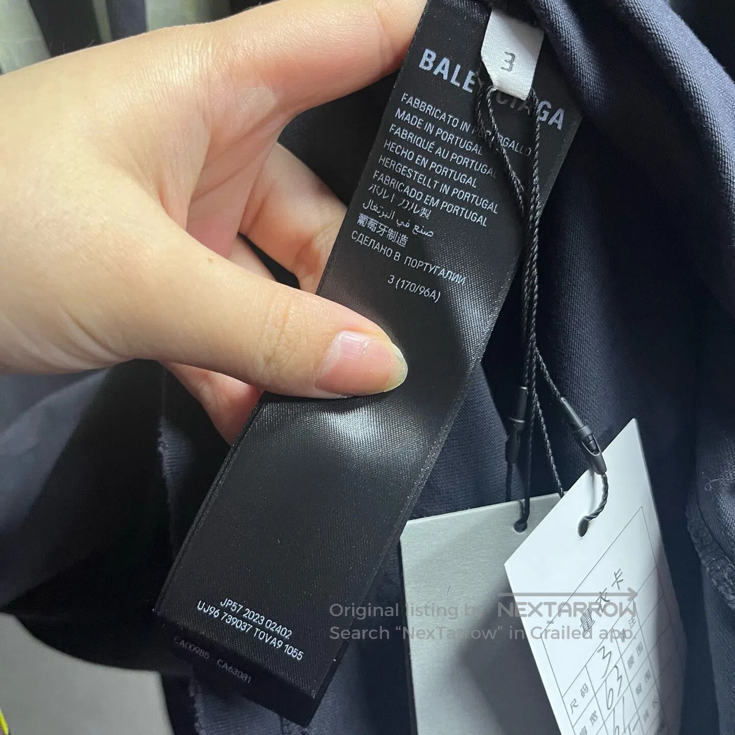 Balenciaga Balenciaga Black tape with letter logo printed on it; roun Size US S / EU 44-46 / 1 - 5 Thumbnail