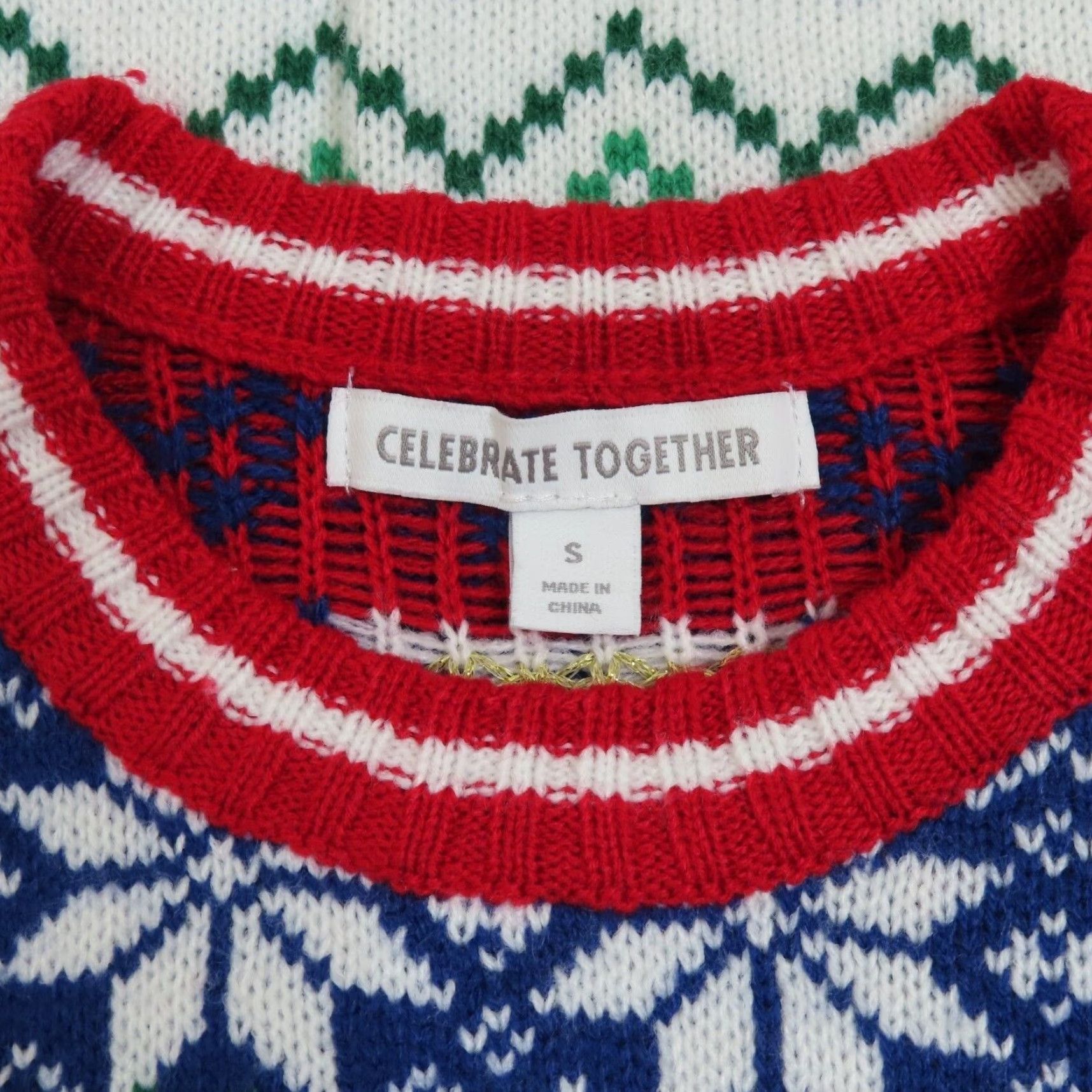 Vintage Mens Small Santa Claus Reindeer Christmas Knit Sweater Pullover Ugly Game Day Gift Boys Womens? Size US S / EU 44-46 / 1 - 6 Thumbnail