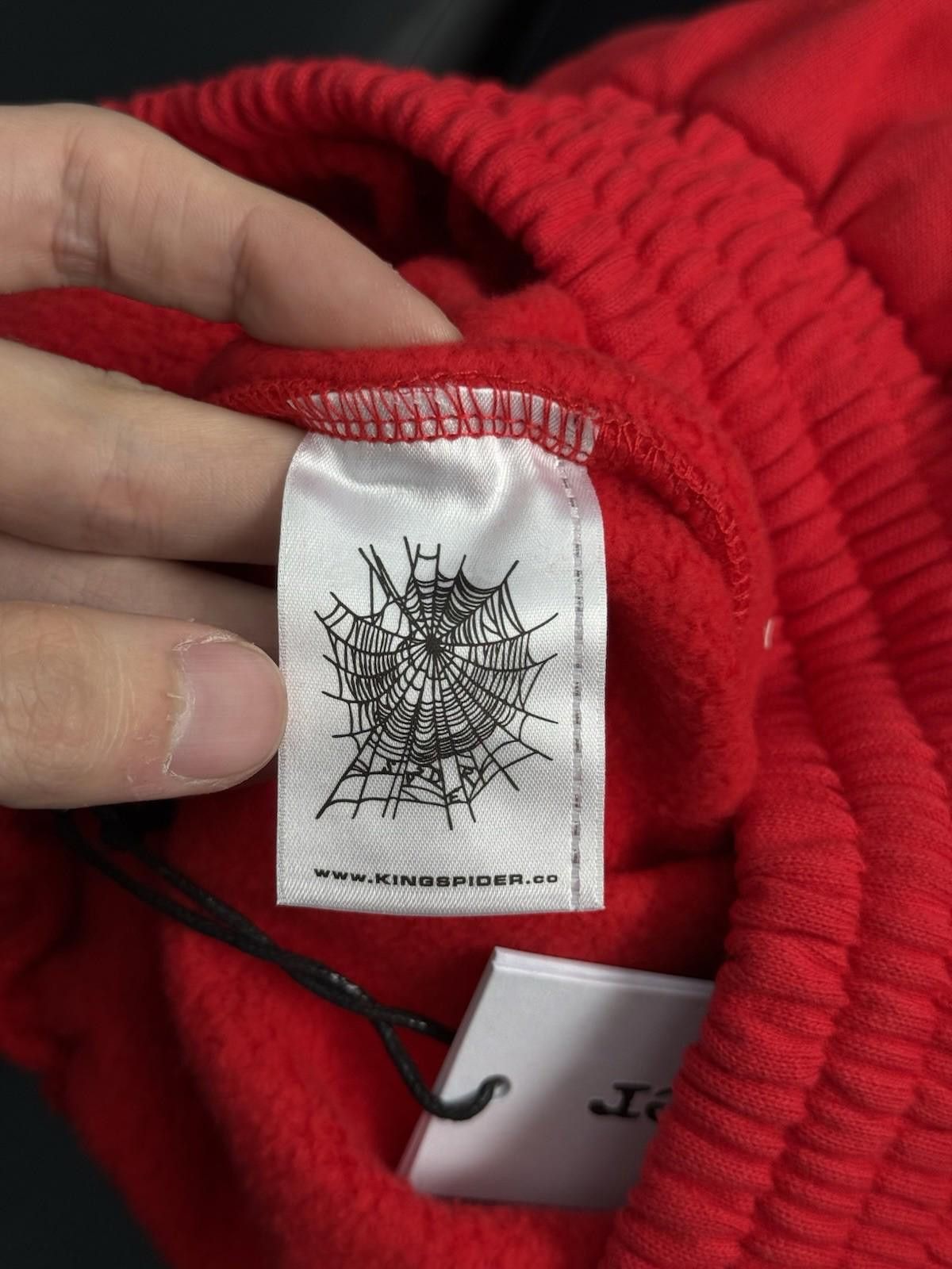 Sp5der Sp5der OG Web V2 Phantom Sweatshort “Red” New Studded (XS) Size US 28 / EU 44 - 8 Thumbnail