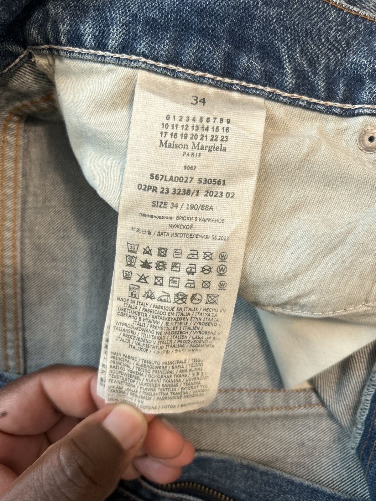 Maison Margiela Blue Five Pocket Jeans Size US 34 / EU 50 - 4 Thumbnail