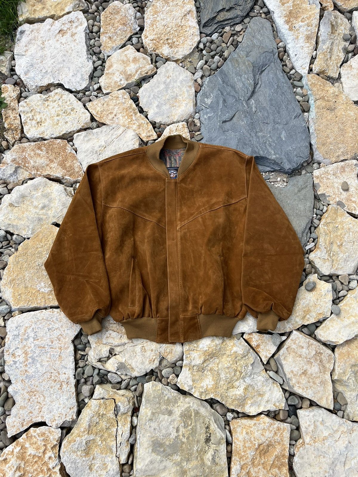 Vintage Vyctorlux suede bomber jacket cowboy farm trucker